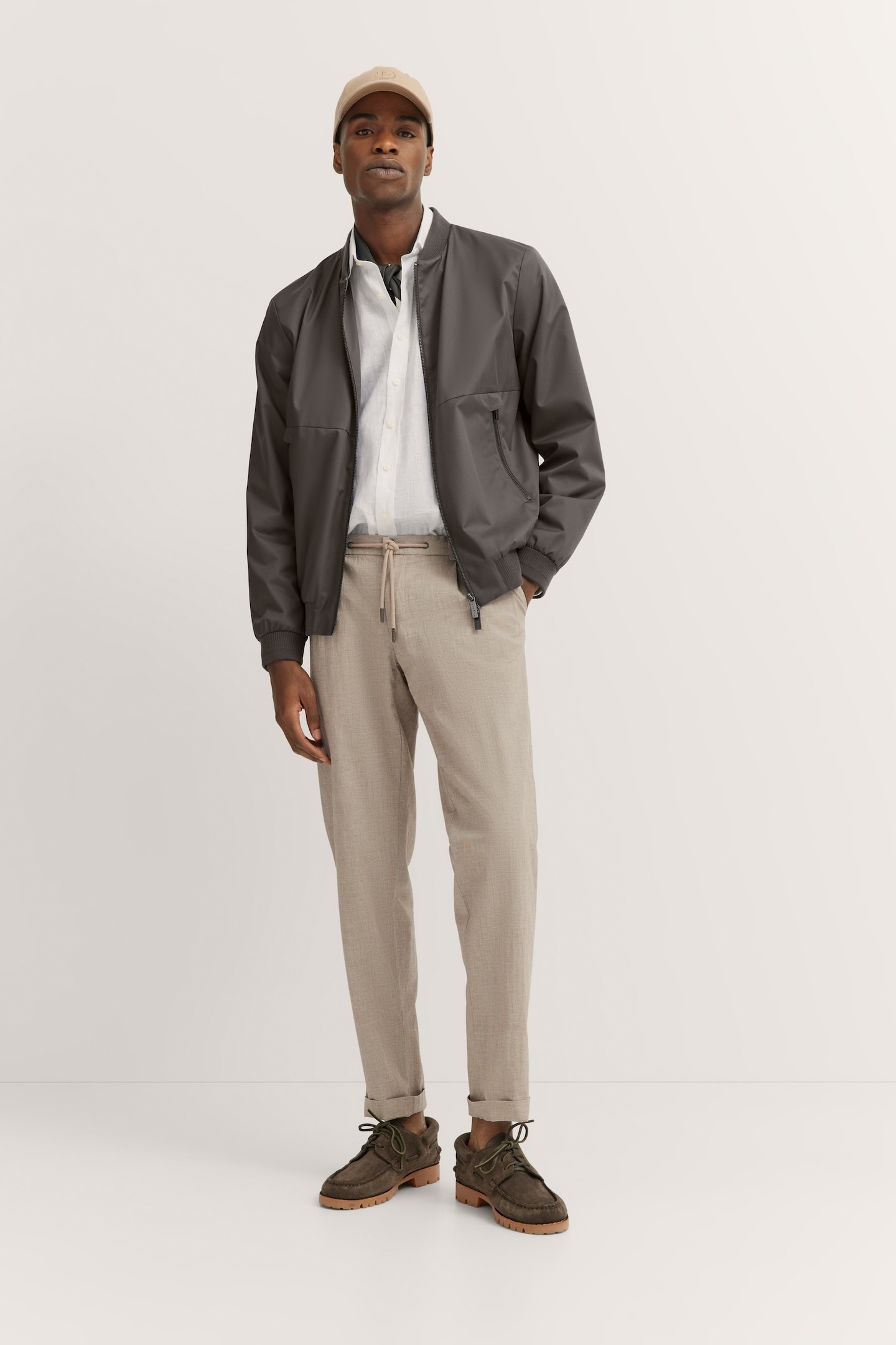 bugatti Blouson, ohne Kapuze, mit Collegekragen
