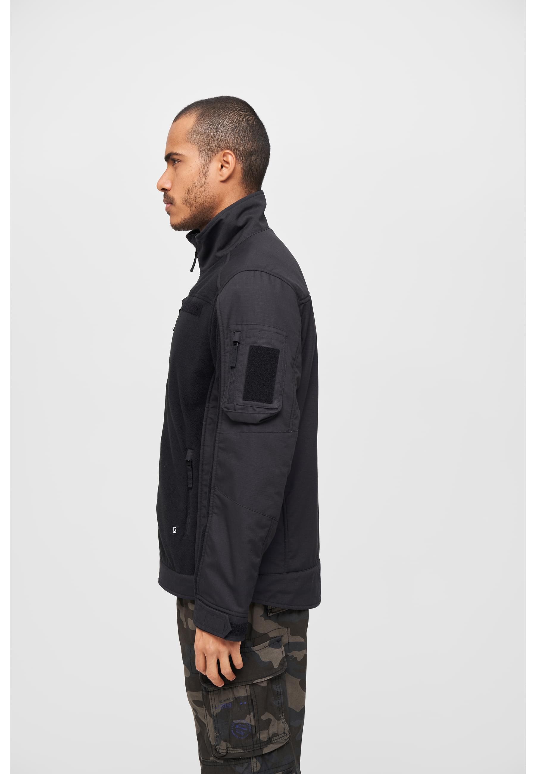 Brandit Allwetterjacke »Brandit Herren Fleecejacket Ripstop«, (1 St.), ohne Kapuze