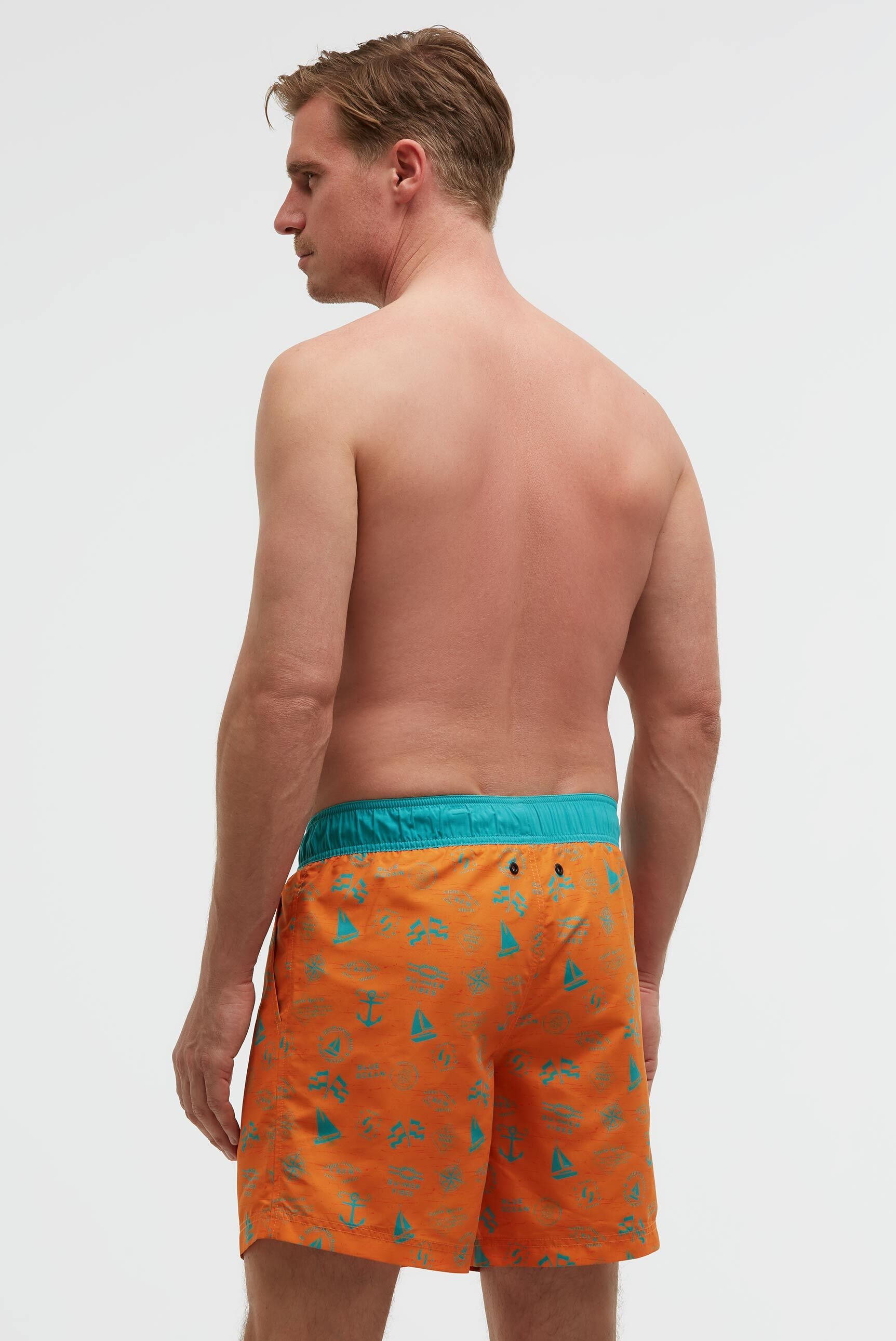 Camp David Swim Shorts Orange Size M 2