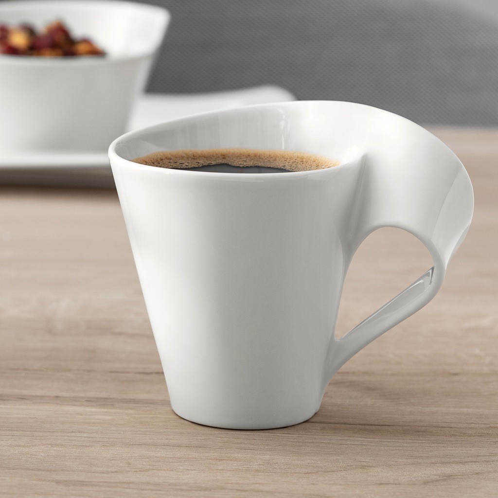 Villeroy & Boch Becher "Becher mit Henkel NewWave 300 ml 4er Set weiß" günstig online kaufen
