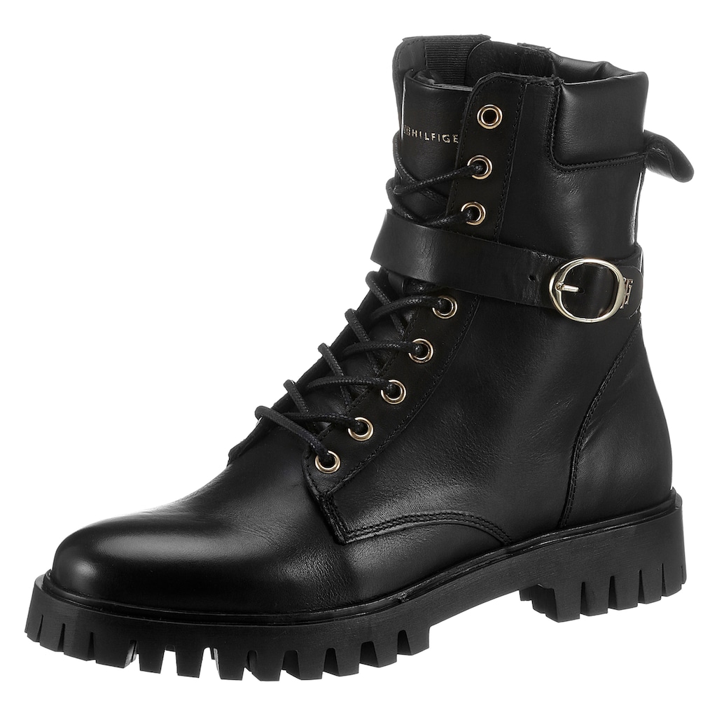 Tommy Hilfiger Schnürboots »BUCKLE LACE UP BOOT«