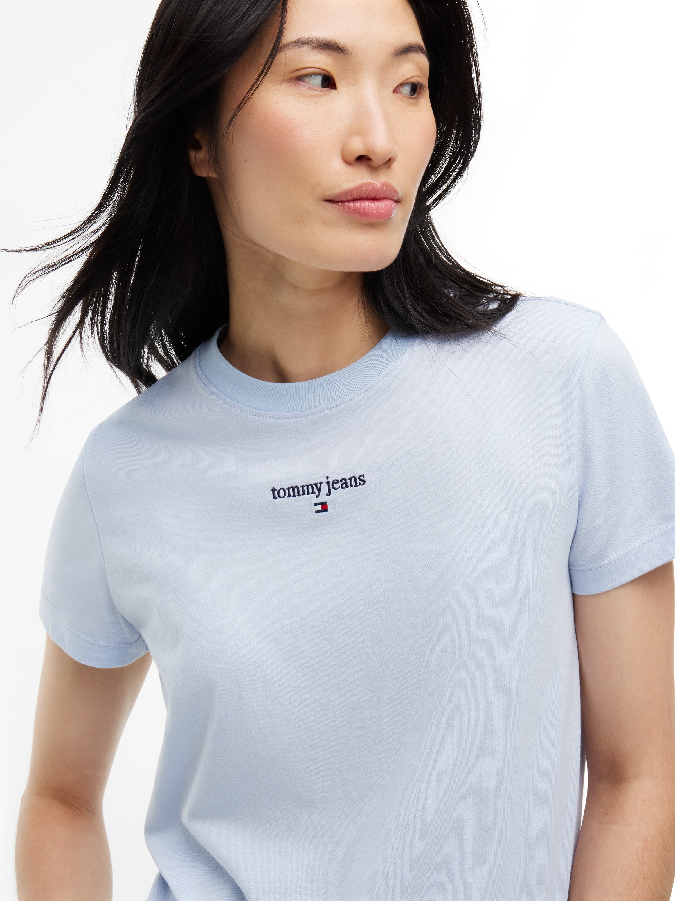 Tommy Jeans Rundhalsshirt »TJW REG CLASSIC LOGO SS TEE« Baumwollmischung