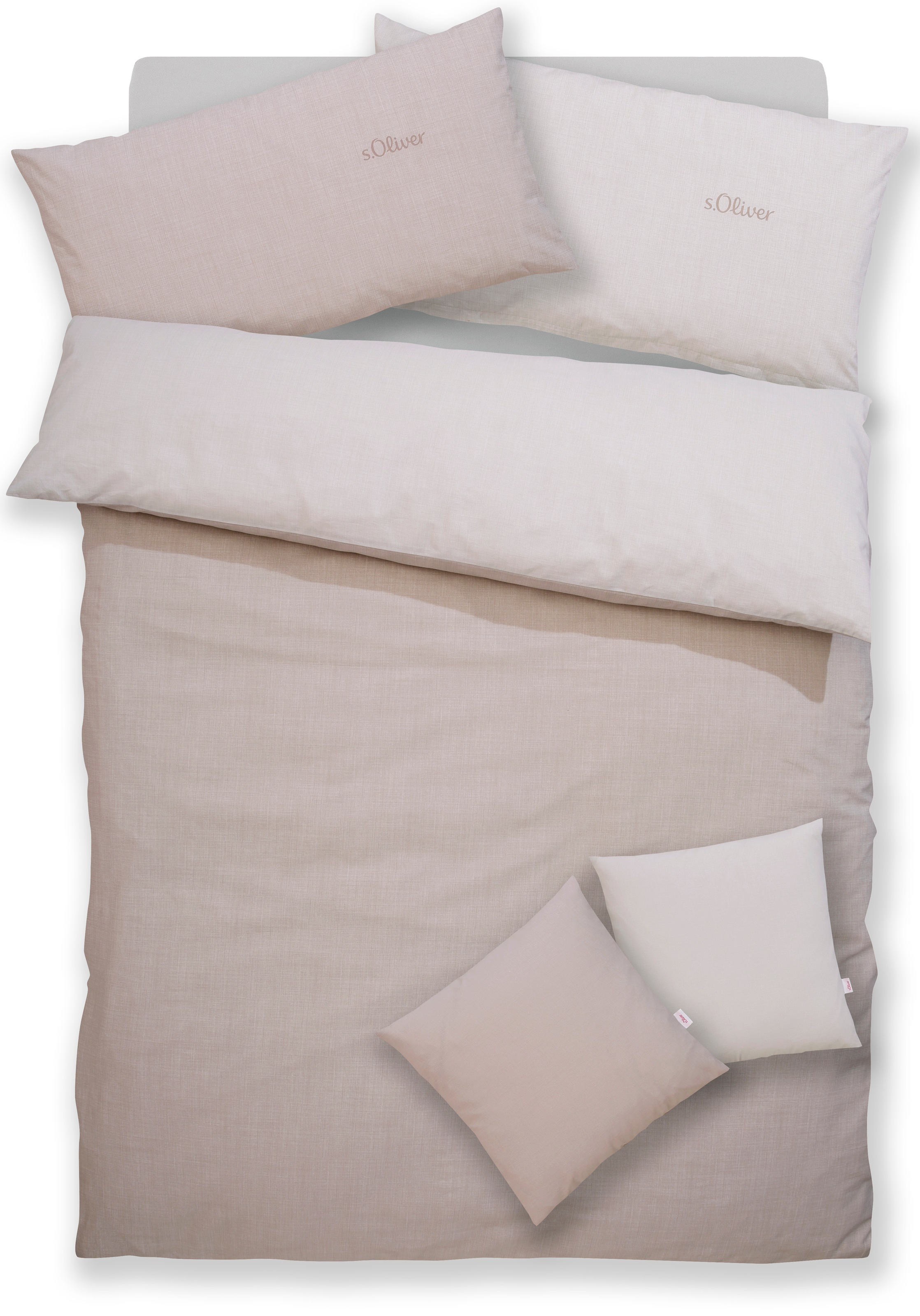s.Oliver Wendebettwäsche "Melinda in Gr. 135x200 oder 155x220 cm" 2 Stk. Ma günstig online kaufen
