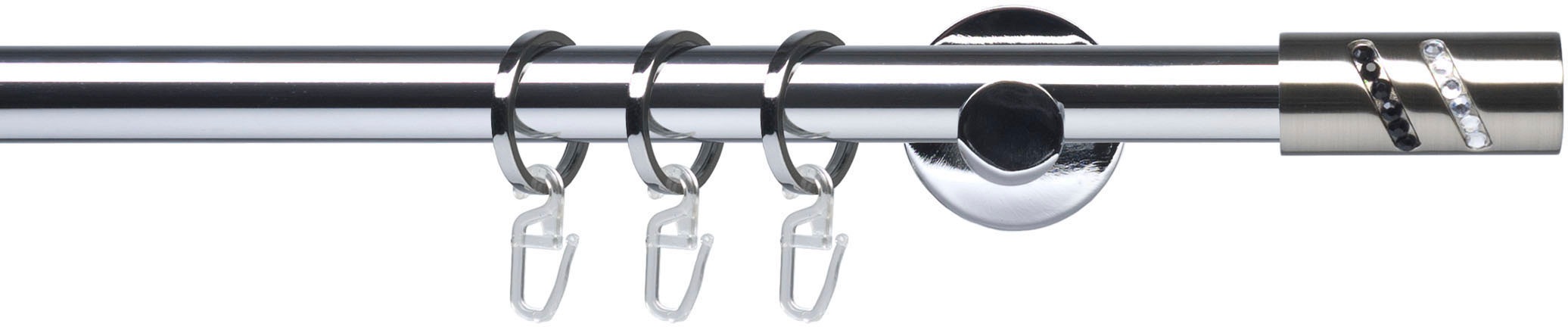 Liedeco Gardinenstange "Fertigstilgarnitur 20 mm Piano Boston" Ø 20 1-läufi günstig online kaufen