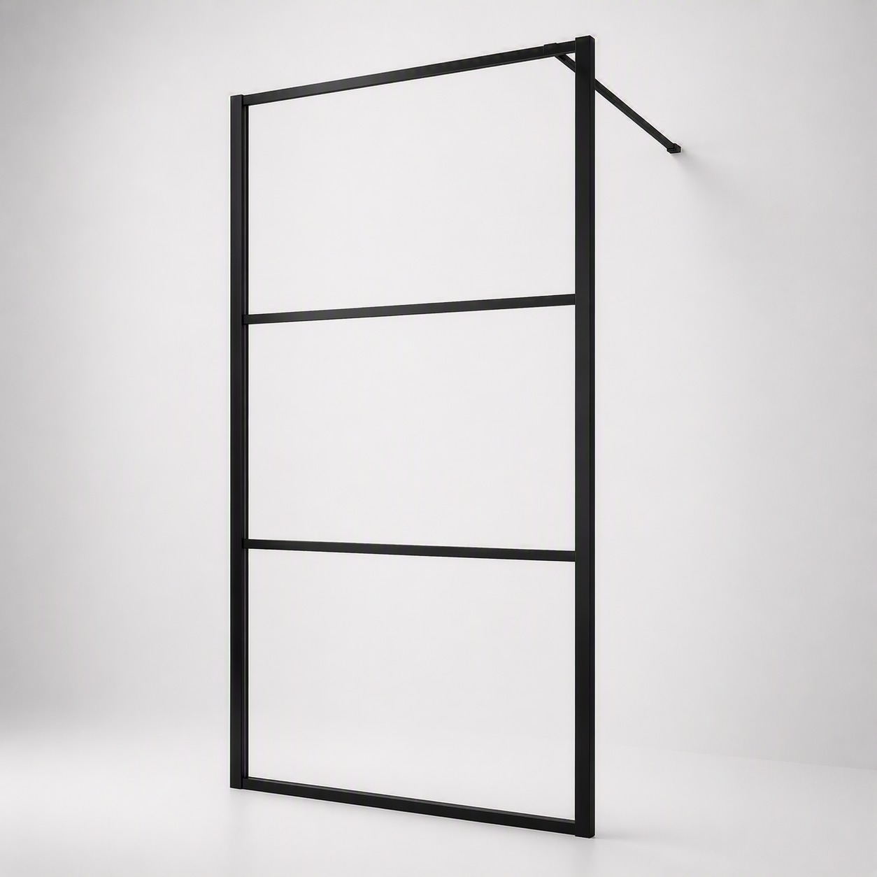 welltime Walk-in-Dusche "Walk In Black Blocks Clear"