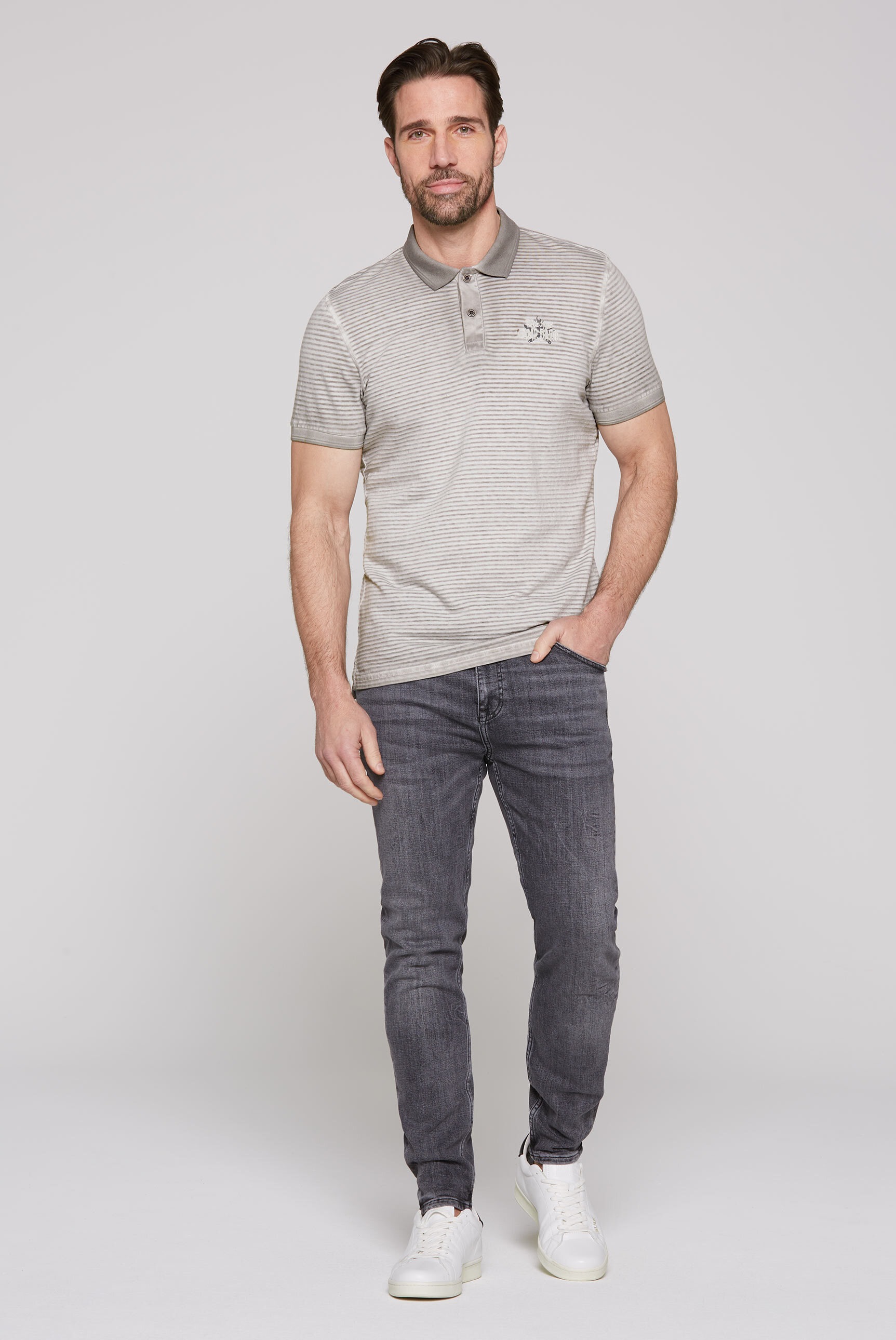 Thumbnail - CAMP DAVID Poloshirt, mit großem Rücken-Print