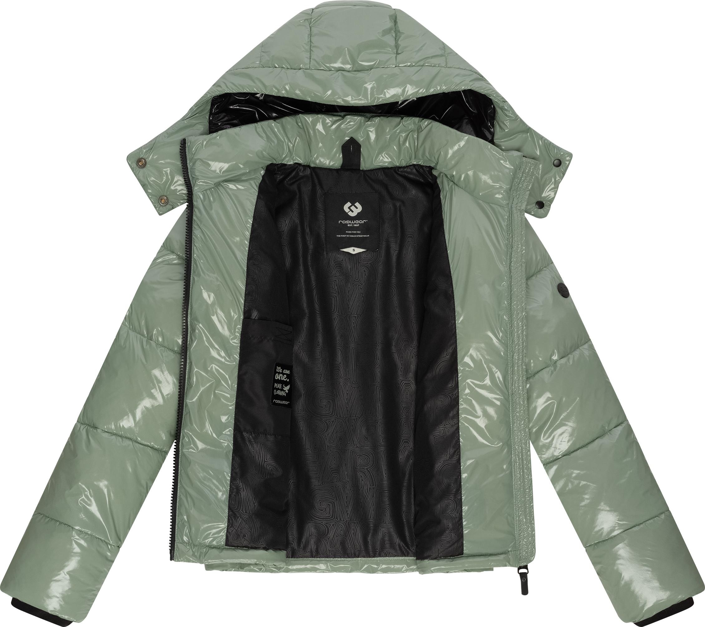 Ragwear Steppjacke »Roobie«, mit Kapuze, super stylische, gänzende Damen Winterjacke