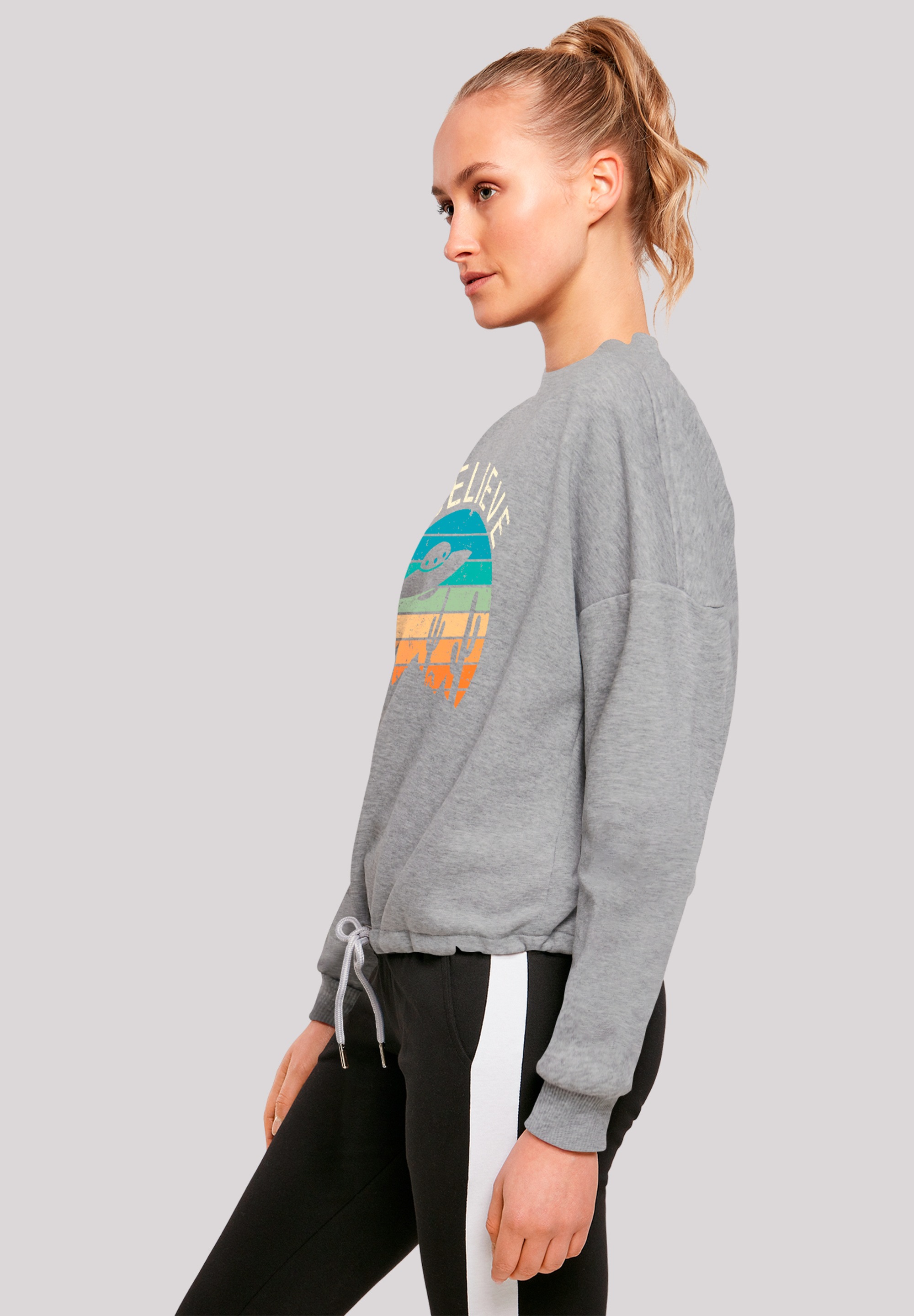 F4NT4STIC Sweatshirt »I Believe UFO Alien Sonnenuntergang«, Premium Qualität
