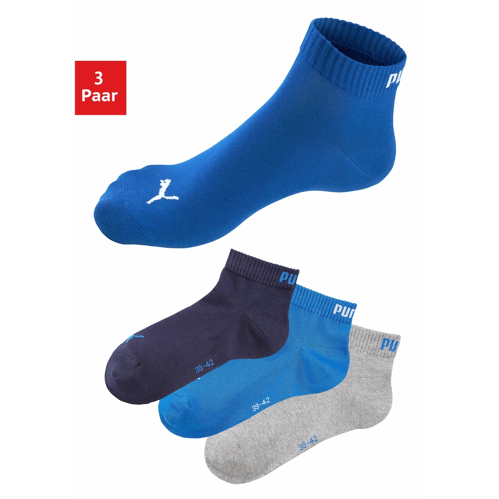 PUMA Kurzsocken, (3 Paar)