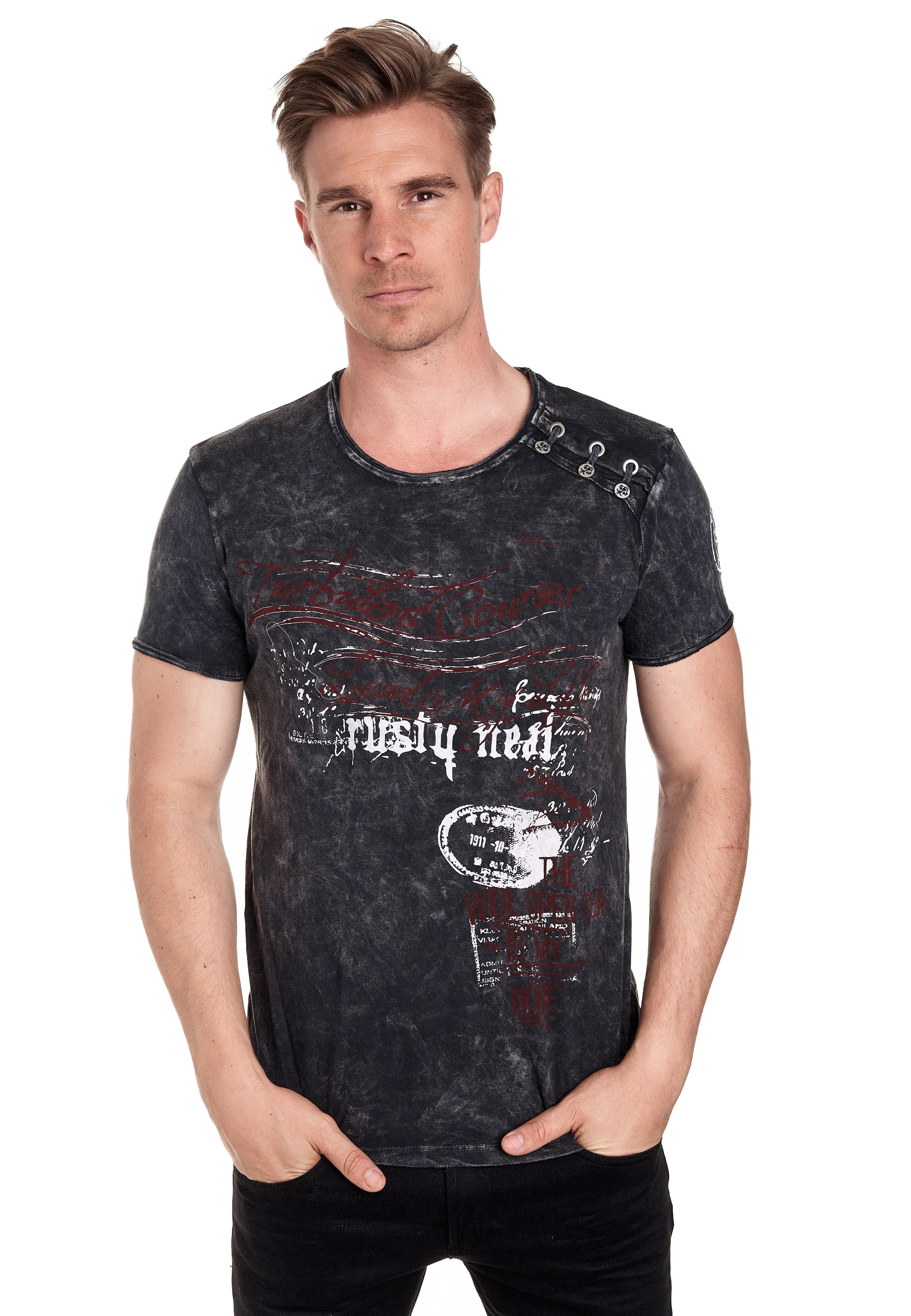 Rusty Neal T-Shirt, in tollem Vintage-Look ▷ kaufen | BAUR