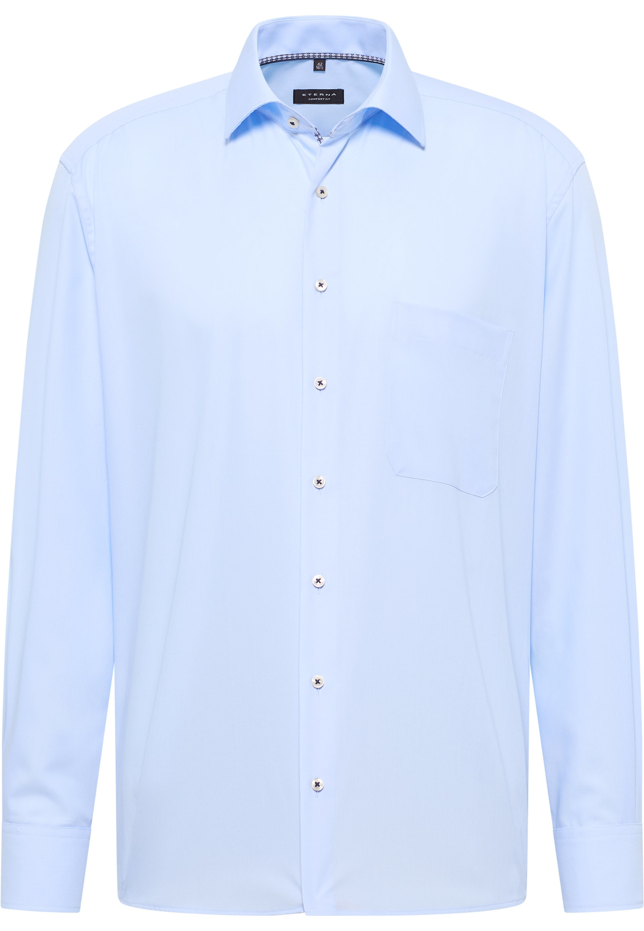 Eterna Langarmhemd, NON IRON (bügelfrei)
