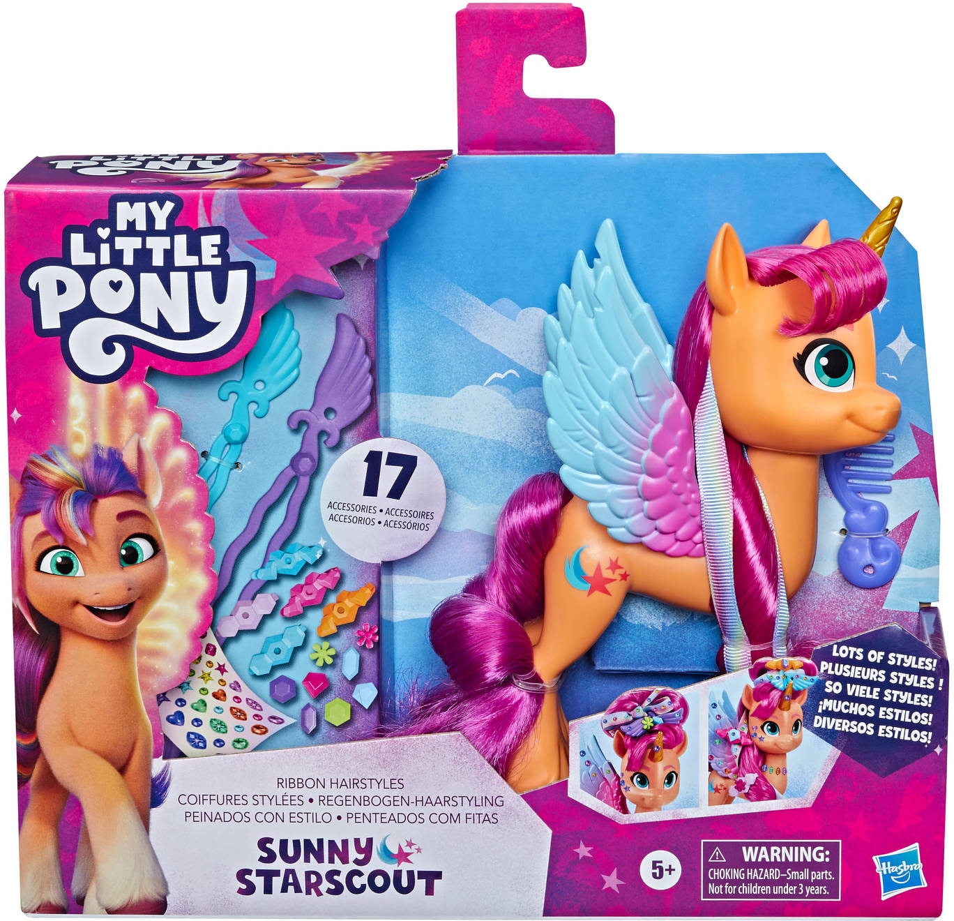 Hasbro Spielfigur »My Little Pony, Regenbogen-Haarstyles Sunny Starscout«