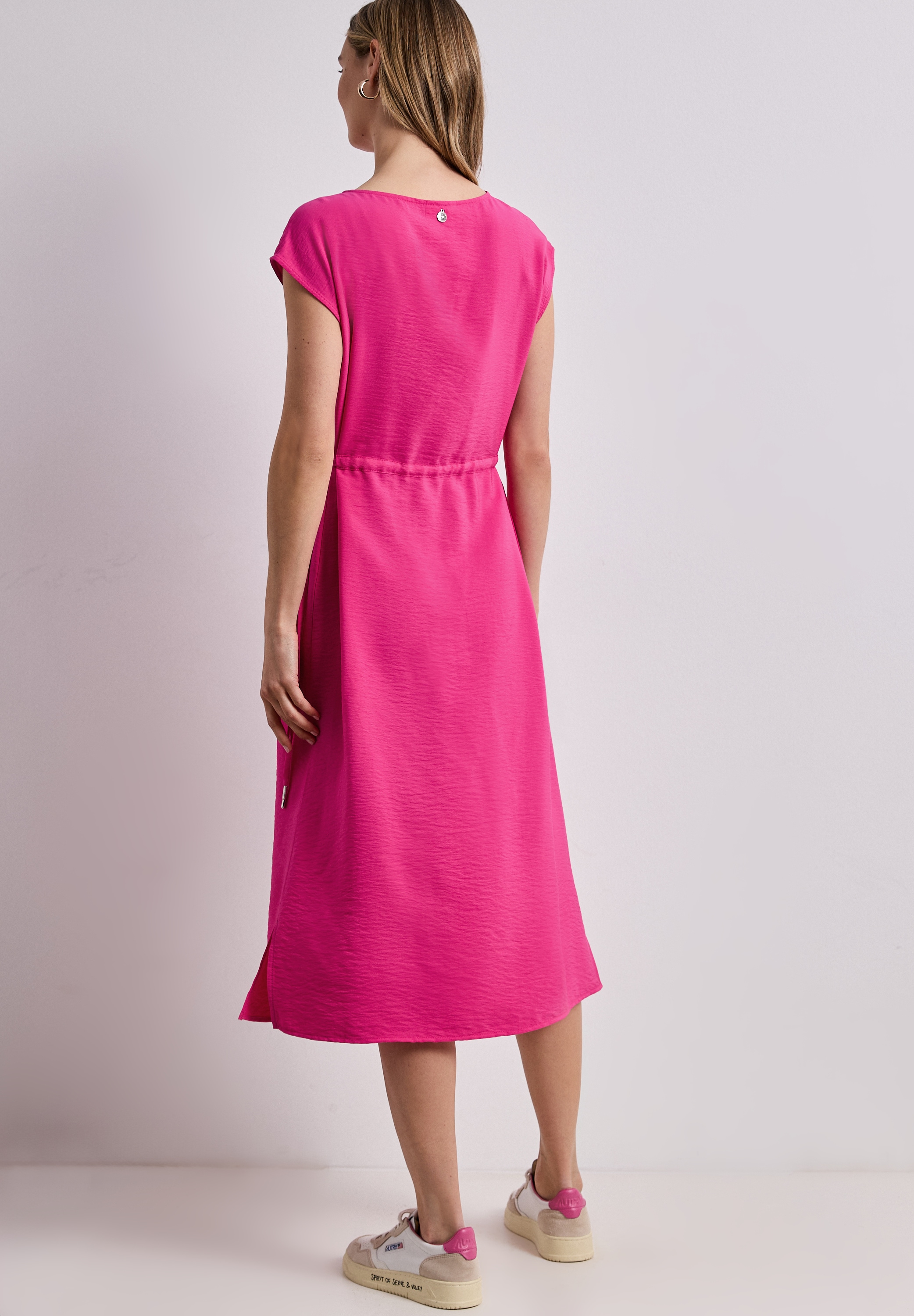 STREET ONE Midikleid Ohne Taschen in Unifarbe