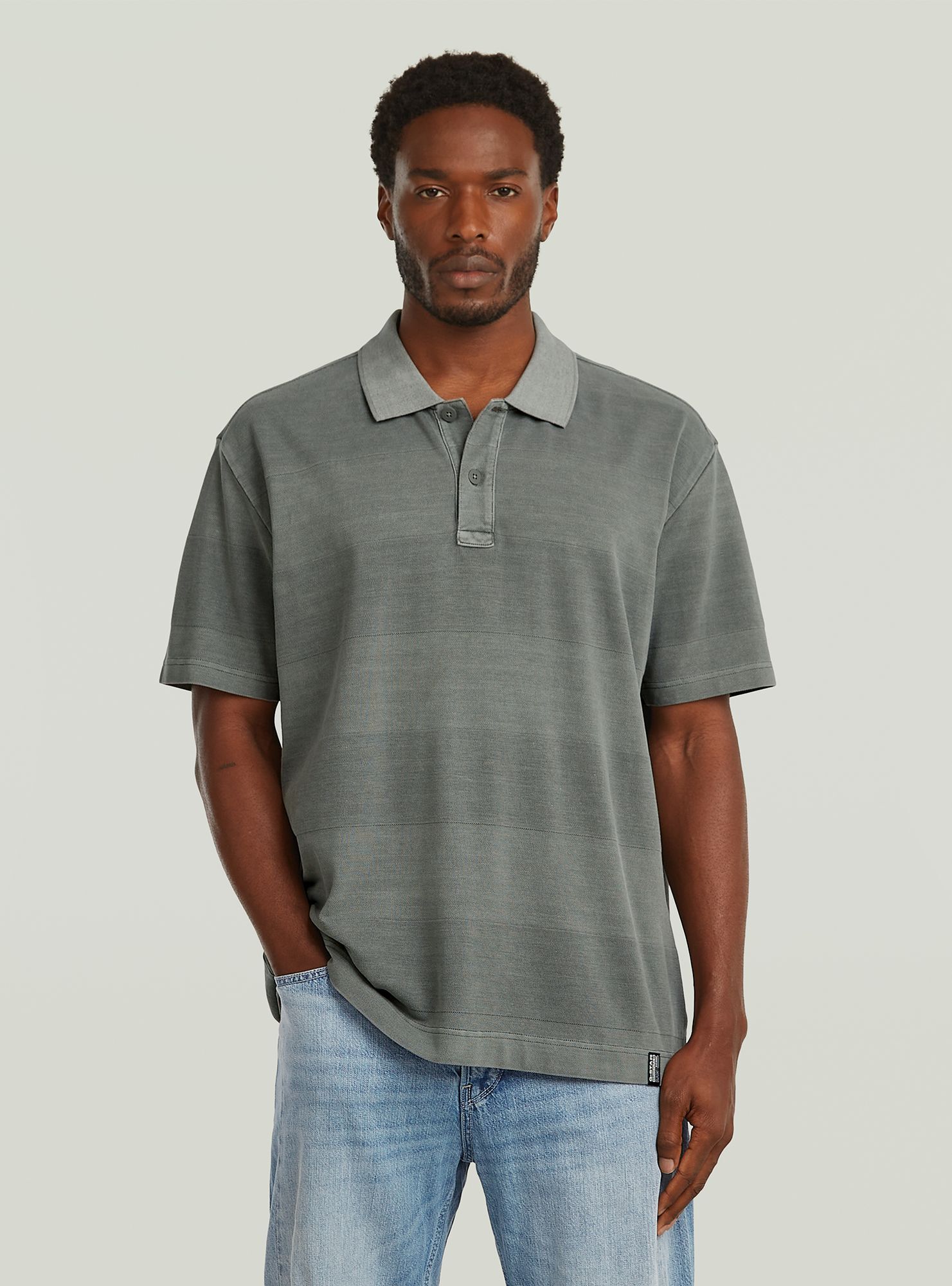 G-STAR "Washed Jacquard Relaxed Polo"