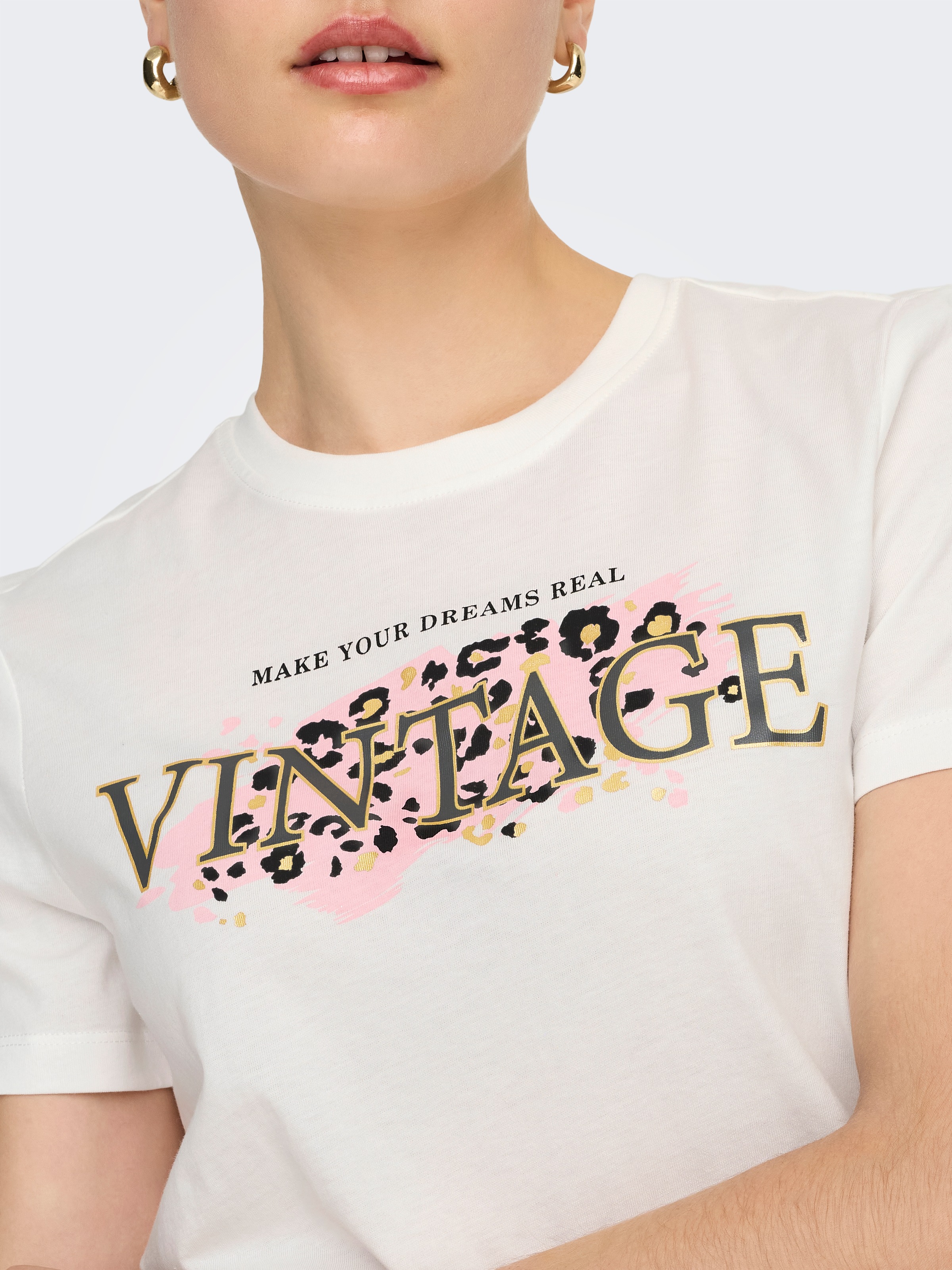 Thumbnail - ONLY Kurzarmshirt "ONLFREEZE LIFE S/S HEART TEE BOX JRS" Baumwolle, regular fit, Rundhals