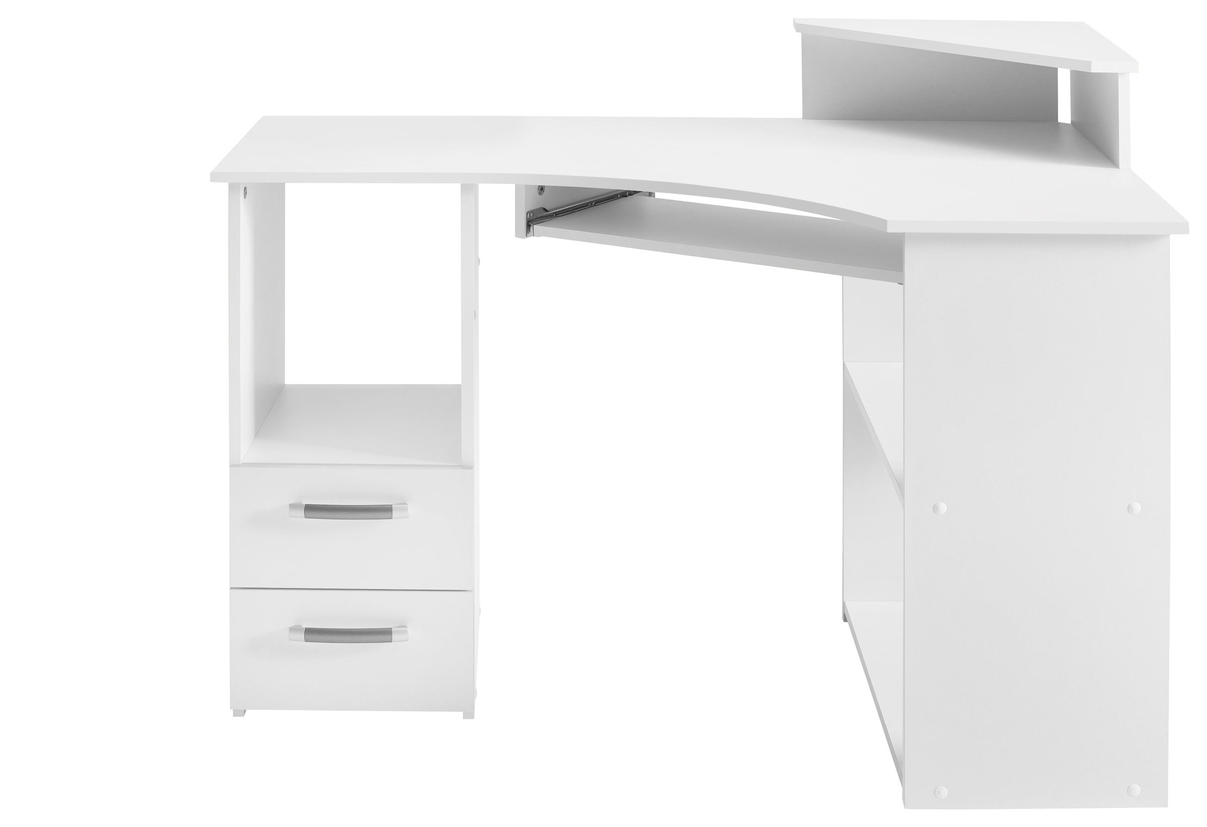 VOGL Möbelfabrik Schreibtisch "Sam", Eckschreibtisch, Tastaturauszug, Monit günstig online kaufen