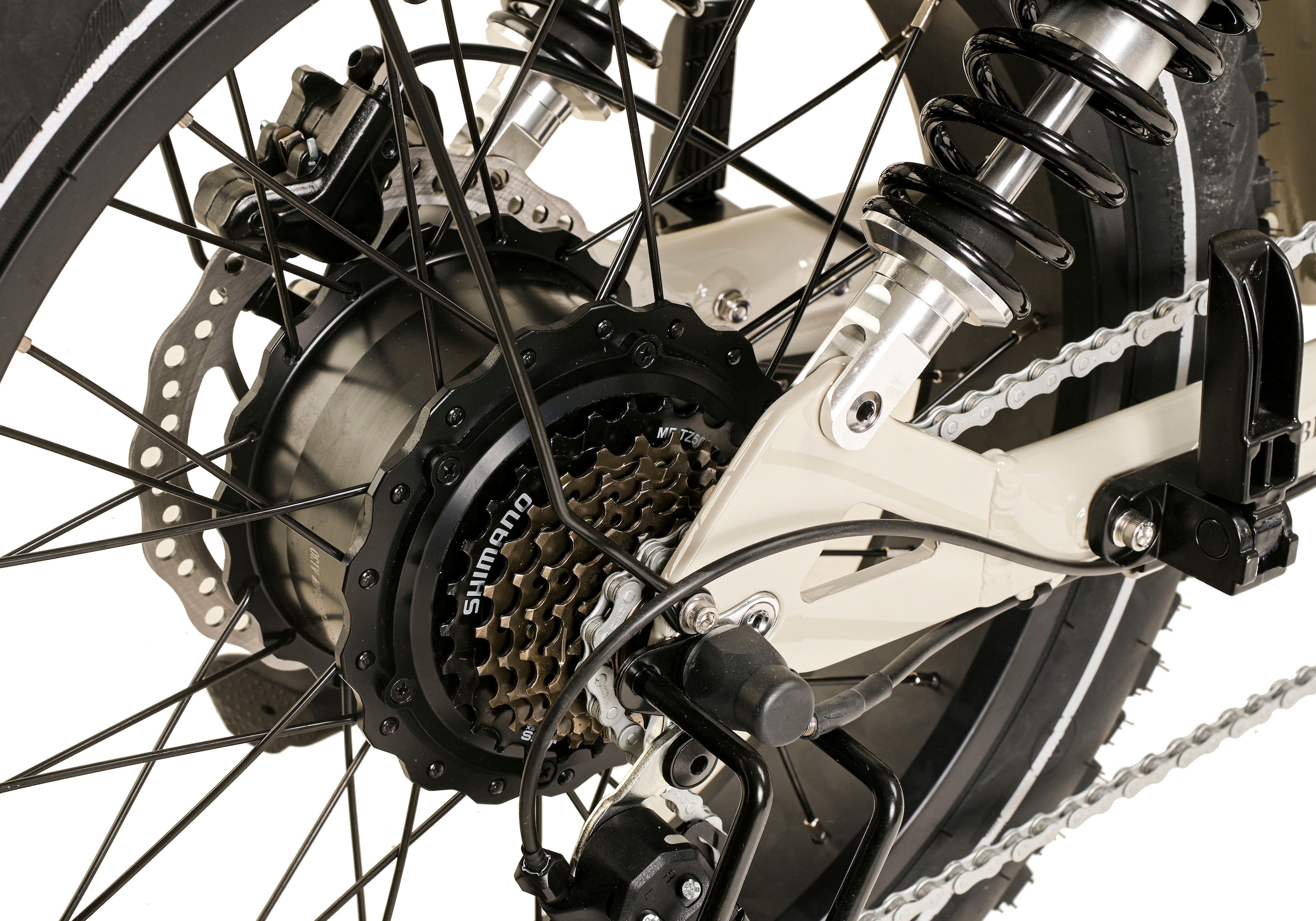 DIABLO BIKES E-Bike »Fat E-Bike 20" Kompakt Bike Zipper RH 50 cm«, 7 Gang, Shimano, Tourney, Heckmotor 250 W, Pedelec, Elektrofahrrad für Damen und Herren