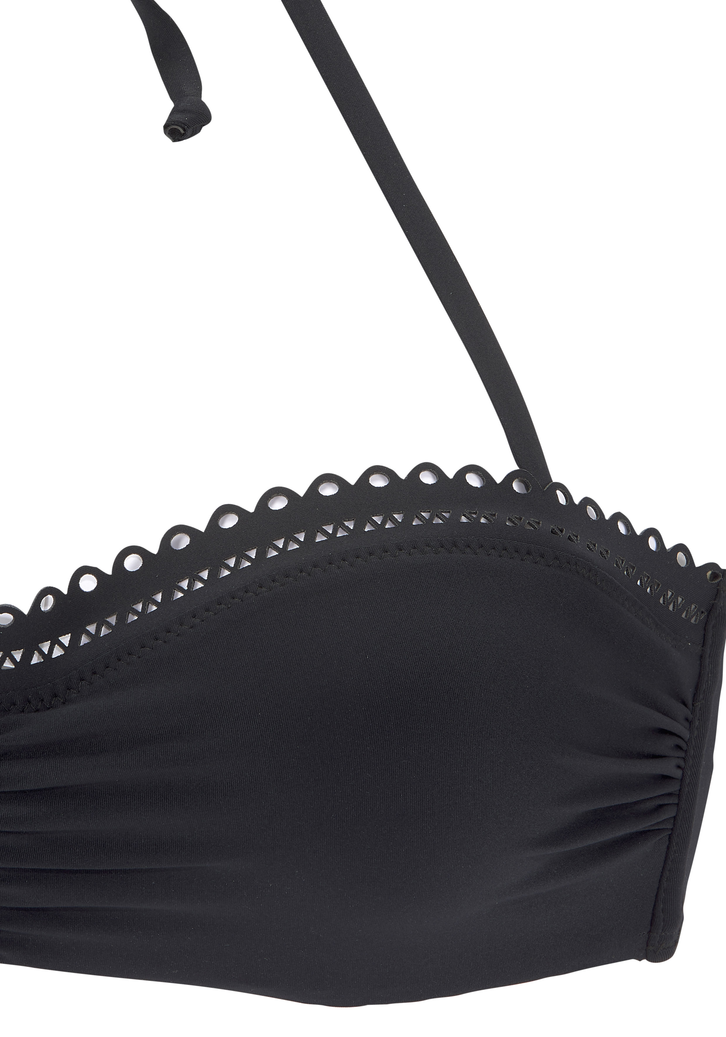 Thumbnail - s.Oliver Bügel-Bandeau-Bikini-Top "Aiko", mit Häkeloptik
