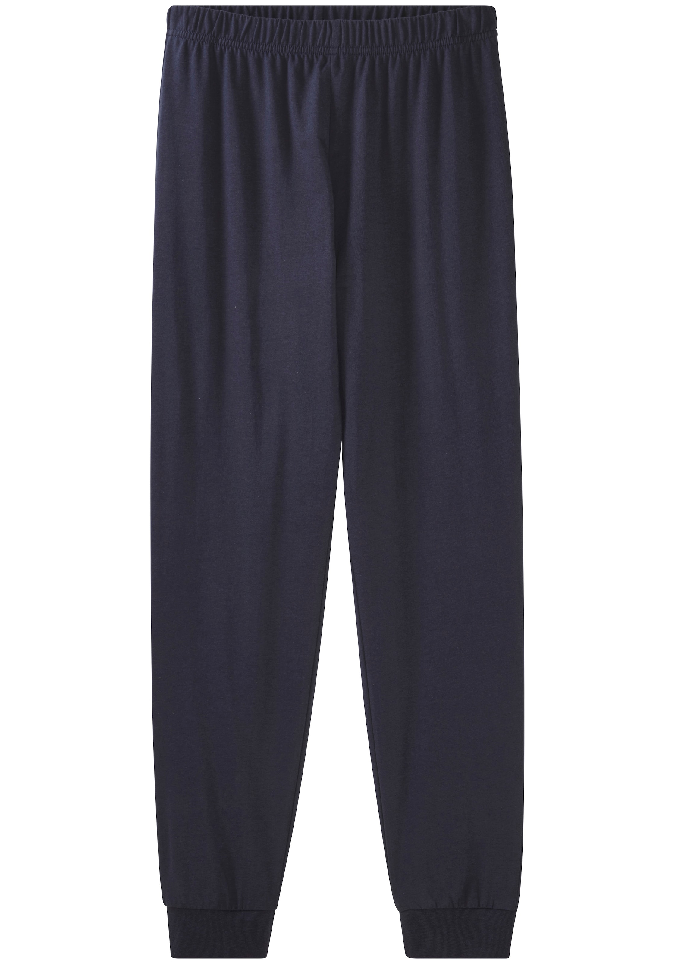 le jogger® Pyjama »Schlafanzug« 1 Stück, 2 aus Baumwolle, meliertes Design, mit Bündchen