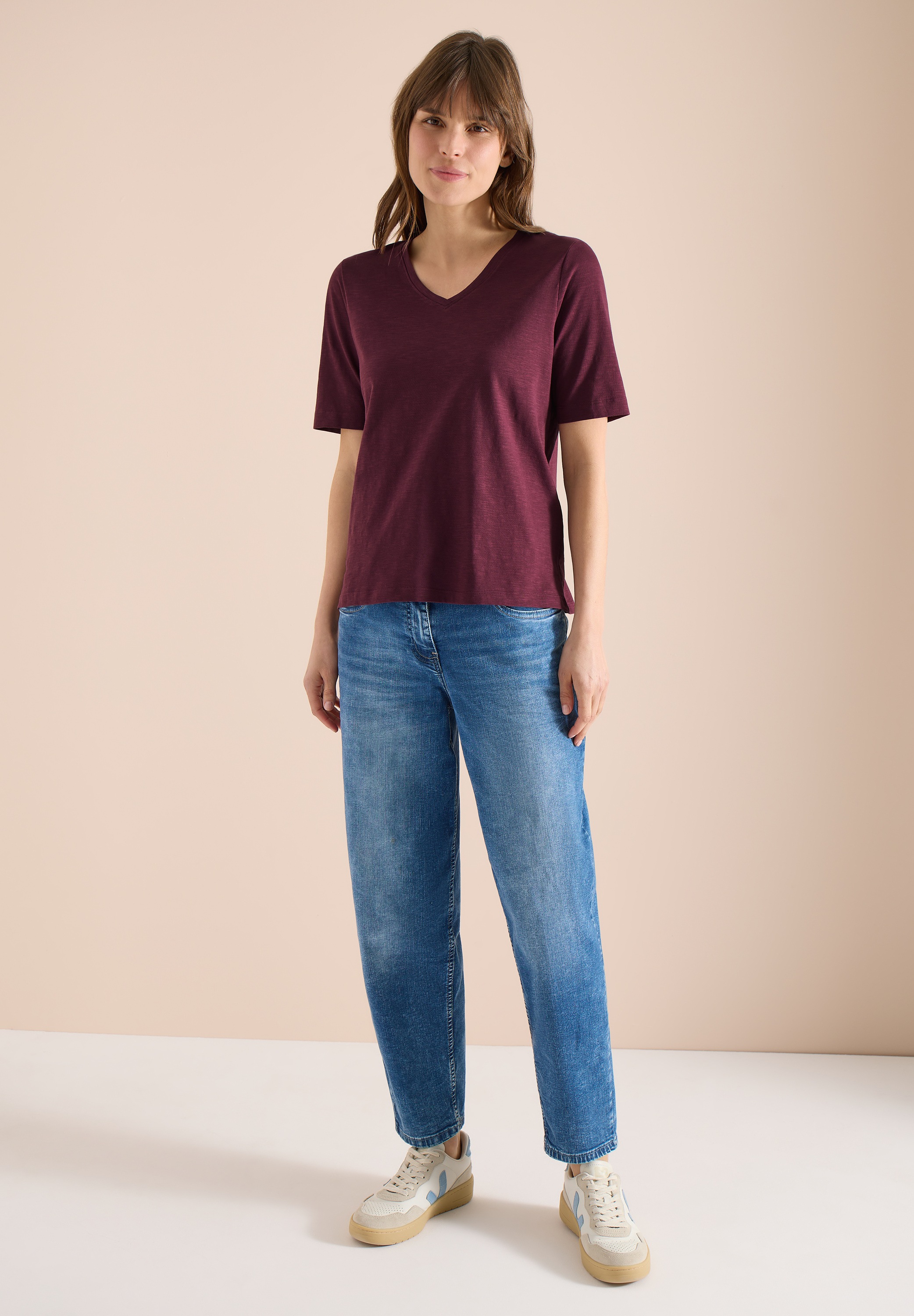 Thumbnail - Cecil T-Shirt mit Flammgarn