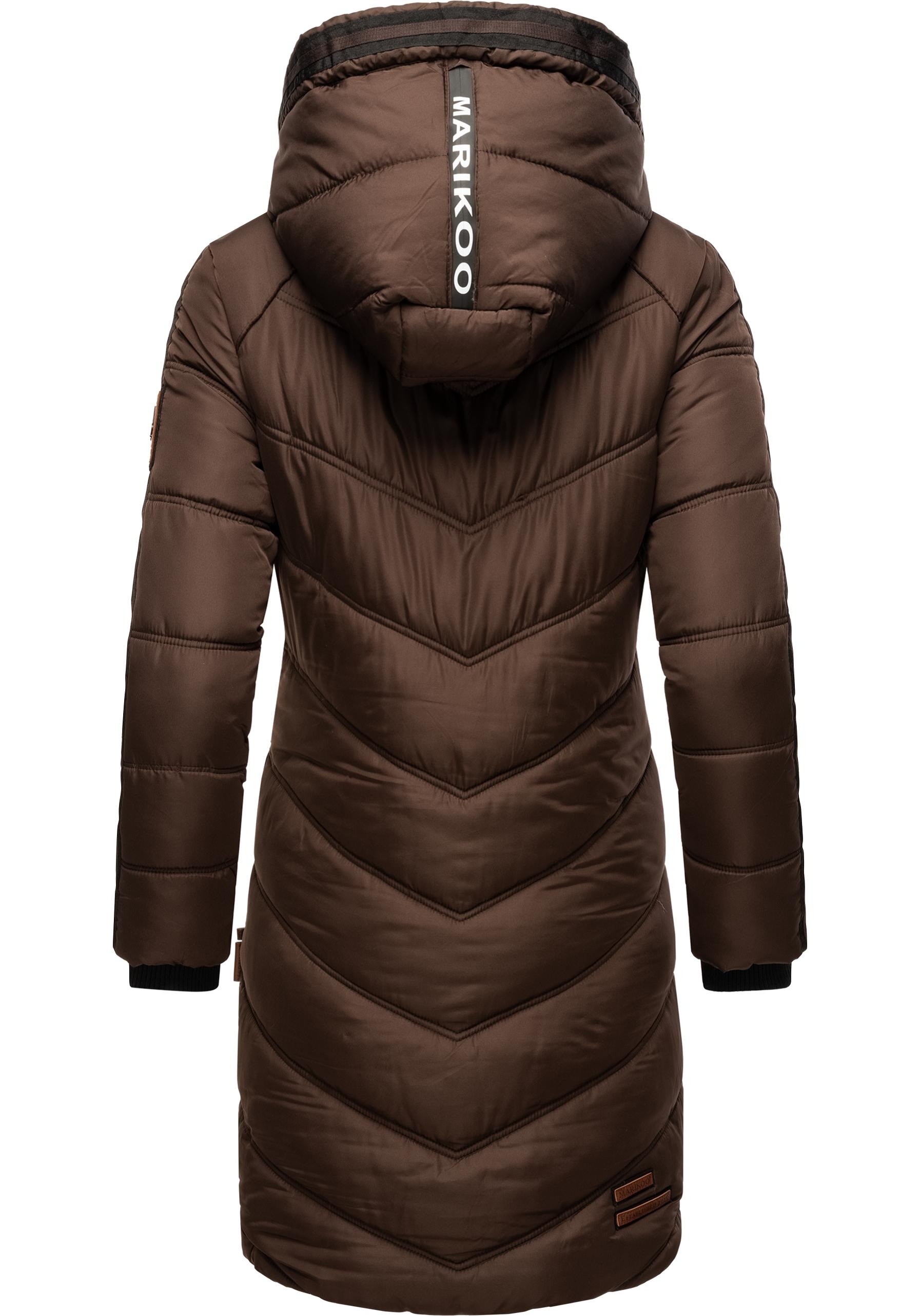 Marikoo Wintermantel »Armasa«, modischer Damen Winter Steppmantel mit Kapuze
