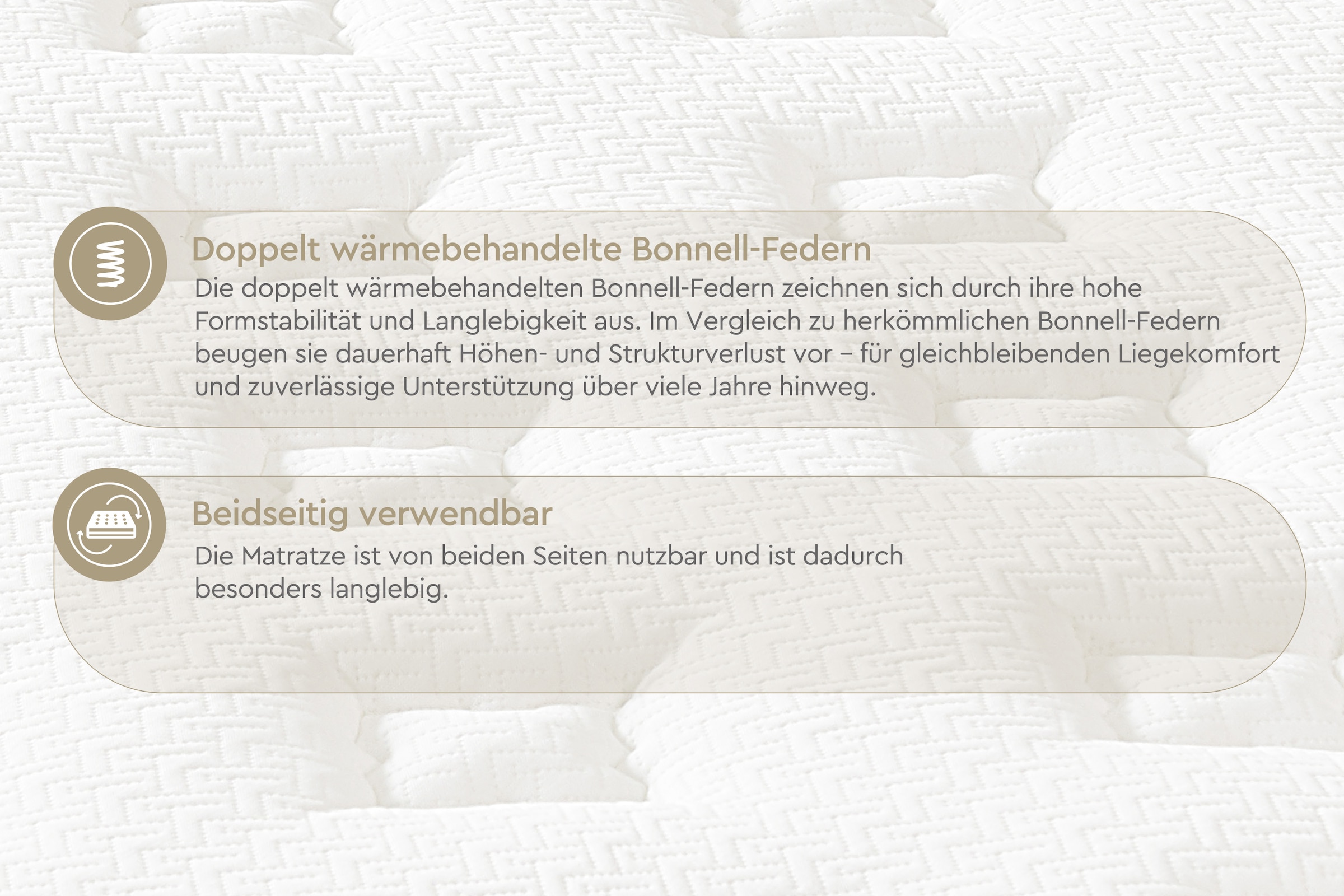 Yatas Bedding Bonnellfederkernmatratze »Majestät Luxus, Matratze 90x200, 140x200 cm & weitere Größen«, 30 cm hoch, 207 Federn, (1 St.), H3, wendbar, ergonomisch, atmungsaktiv