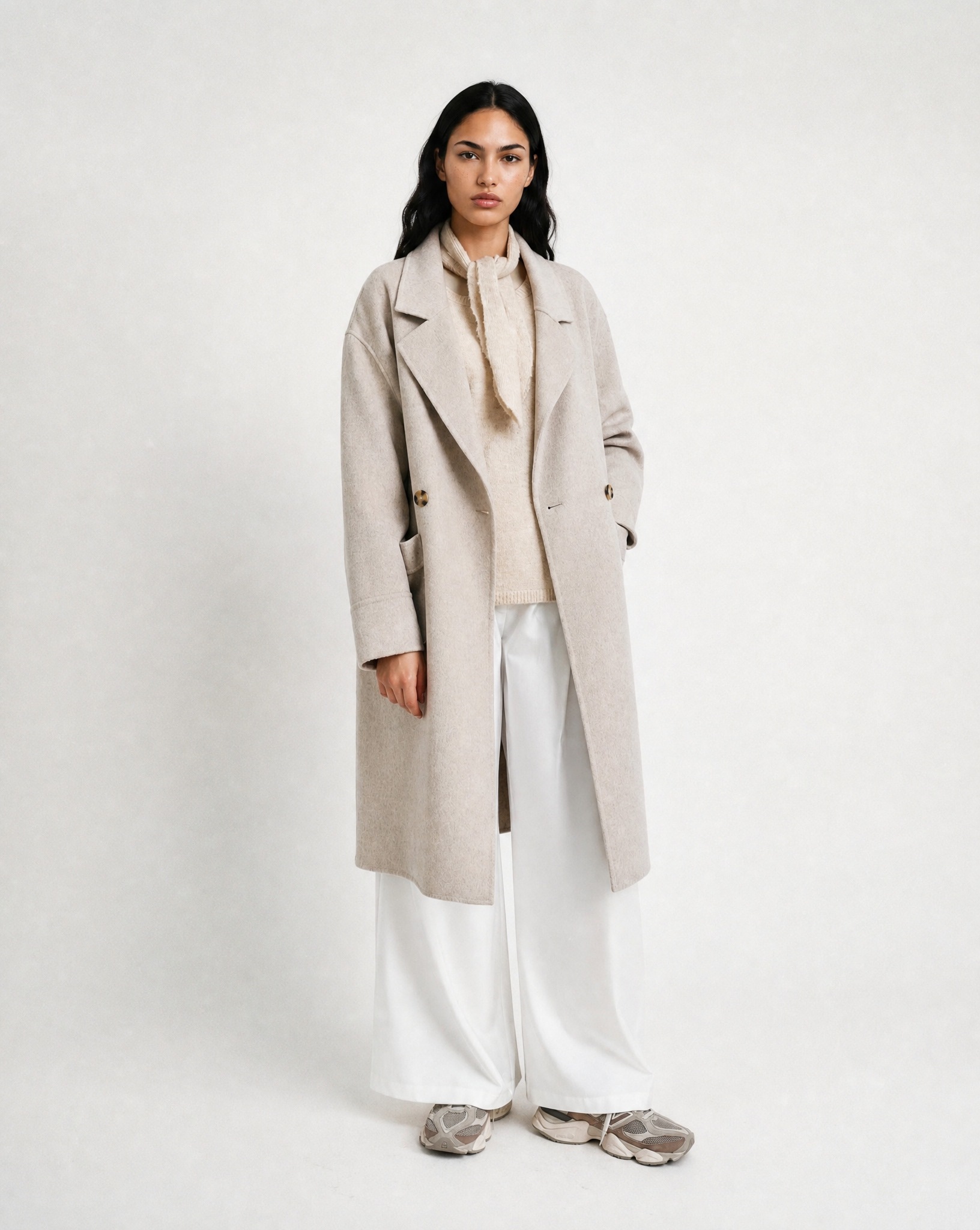 Smith & Soul Wollmantel mit langem Gehschlitz