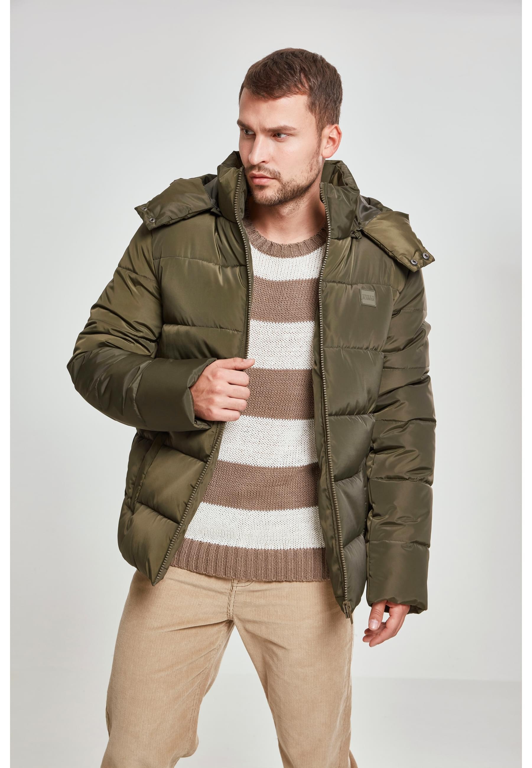 URBAN CLASSICS Allwetterjacke »Urban Classics Herren Hooded Puffer Jacket«, (1 St.), mit Kapuze