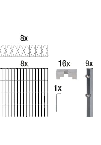 Alberts Doppelstabmattenzaun »Eleganz« anthraz...