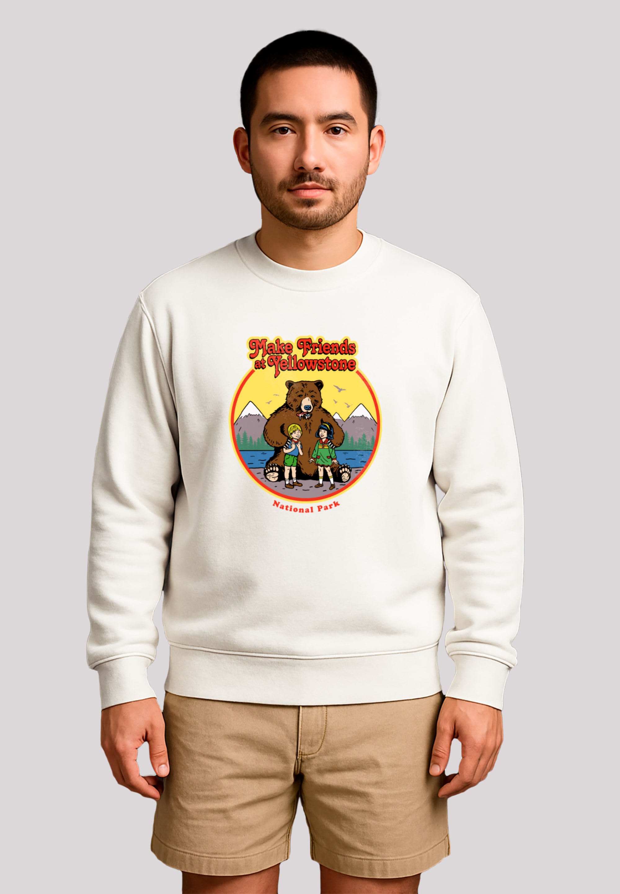 F4NT4STIC Sweatshirt "US National Parks Make Friends At Yellowstone", Premi günstig online kaufen