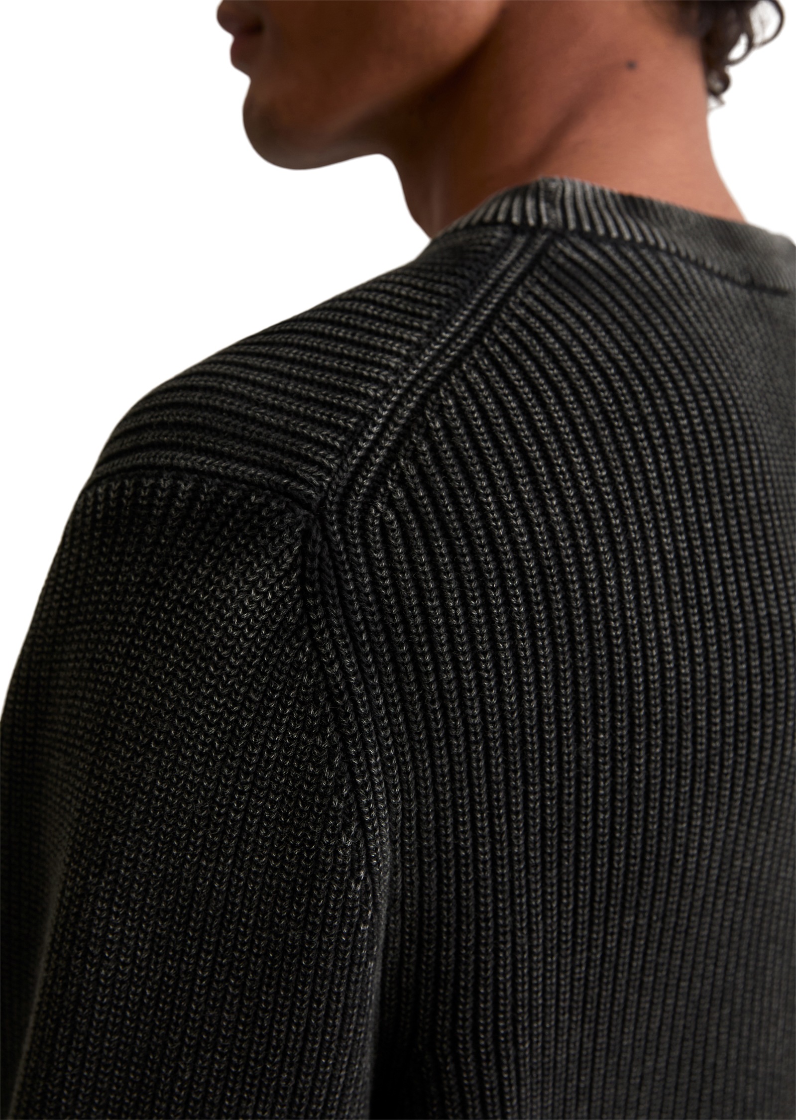 Thumbnail - Marc OPolo DENIM Rundhalspullover "loose fit mit speziellem Farbeffekt"