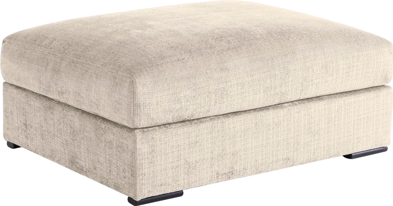 Home affaire Polsterhocker "Casa XXL, B: 125 cm" Mega-Hocker, in Cord oder Chenille-Struktur, Federkern