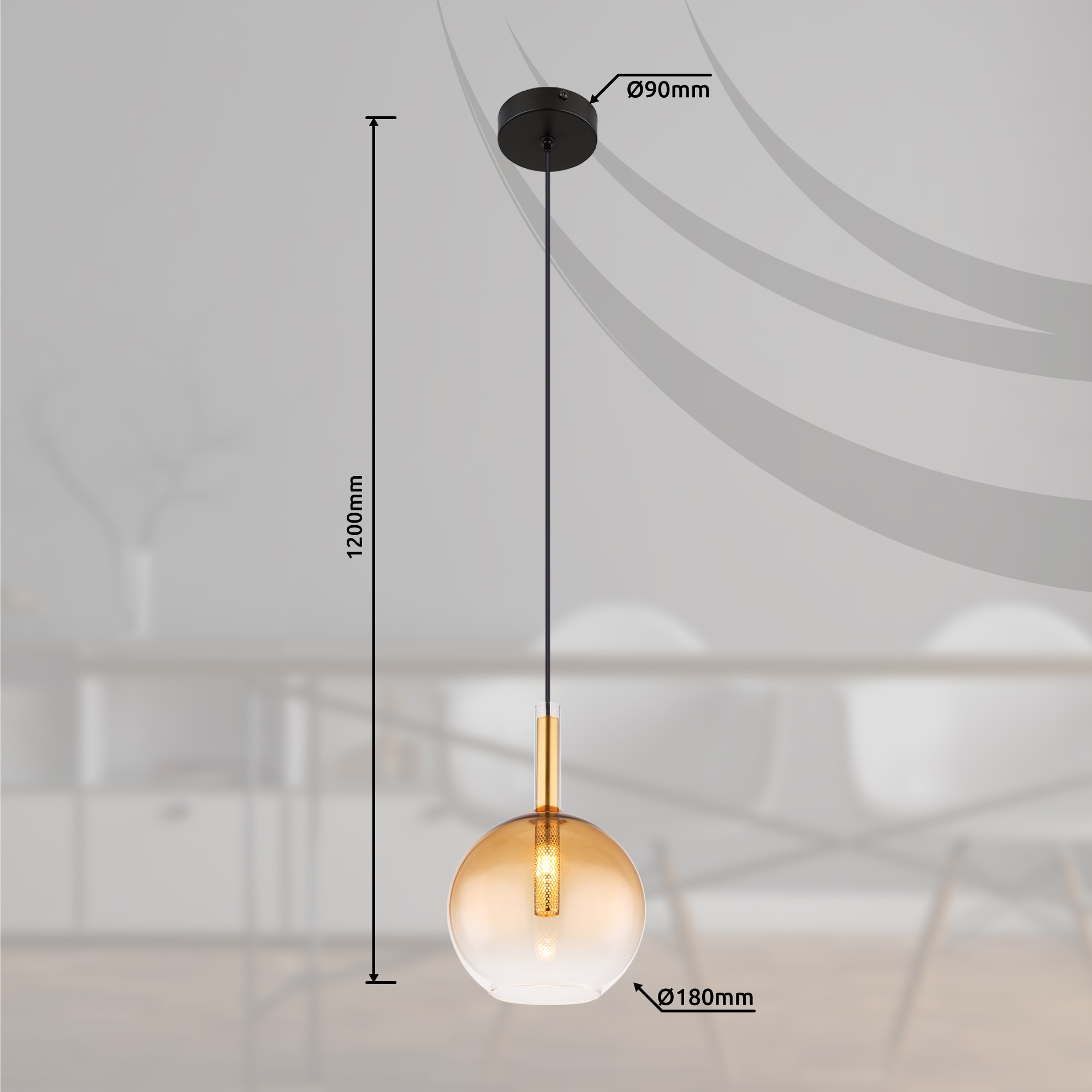 GLOBO LIGHTING Hängeleuchte »LOPUSA«, Leuchtmittel G9 | ohne Leuchtmittel, Hängelampe/Pendelleuchte/Esszimmer/Wohnzimmer/Esstisch
