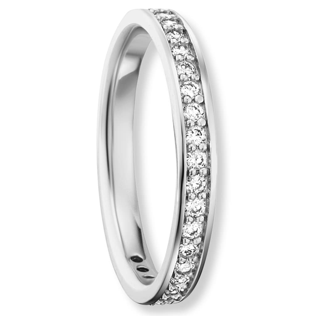 ONE ELEMENT Diamantring »0 25 ct Diamant Brillant Ring aus 585 Weißgold« Damen Gold Schmuck