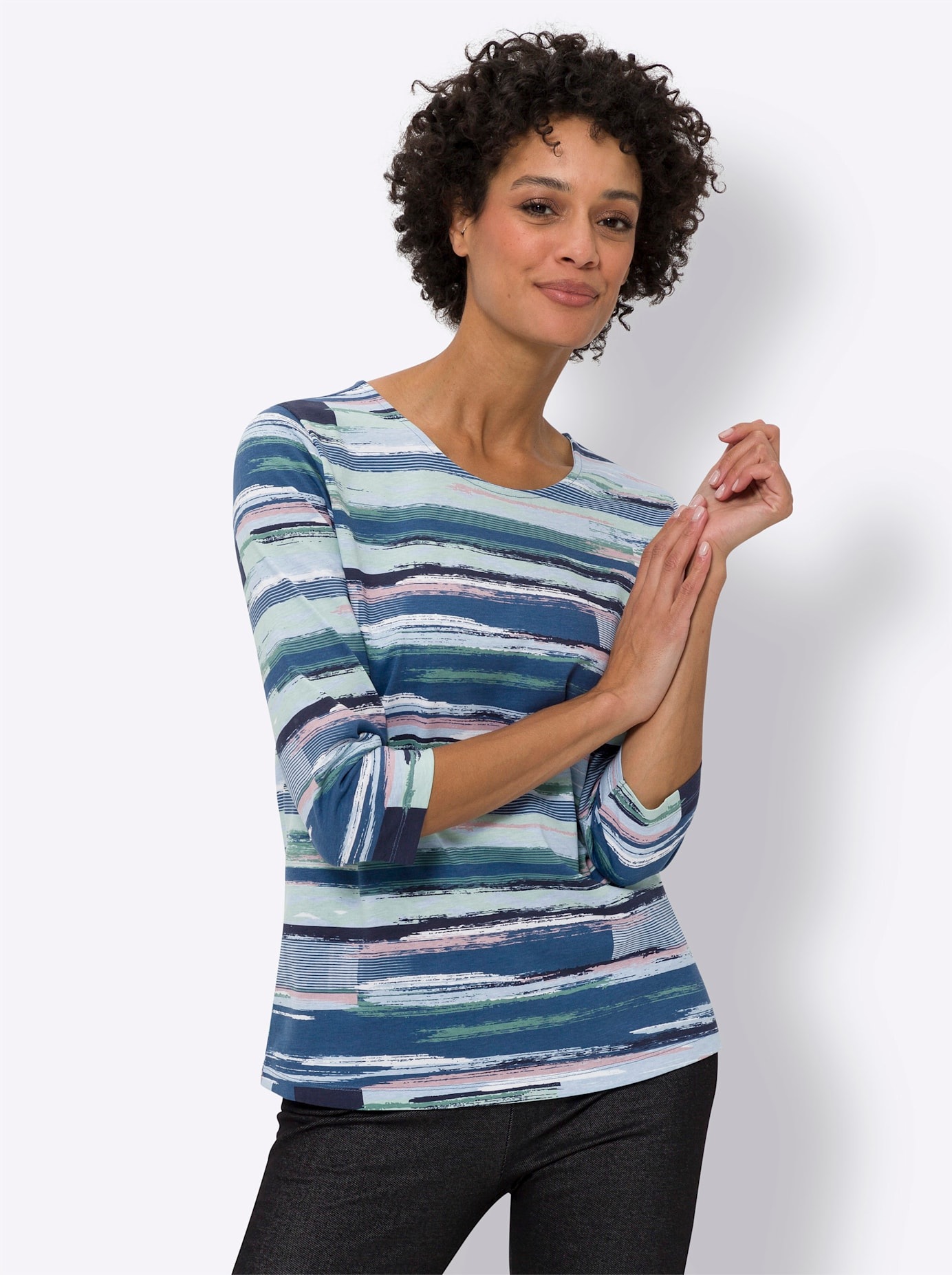 Classic Basics Print-Shirt "3/4-Arm-Shirt", 1 Stk. günstig online kaufen