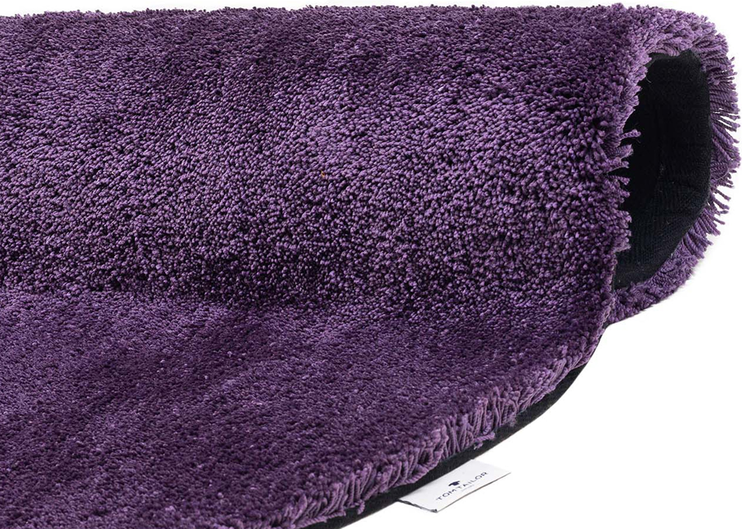 TOM TAILOR HOME Hochflor-Teppich »Shaggy Teppich Cozy«, rund, 25 mm Höhe, Uni Farben, auch in Pastell Farben, weich & kuschelig