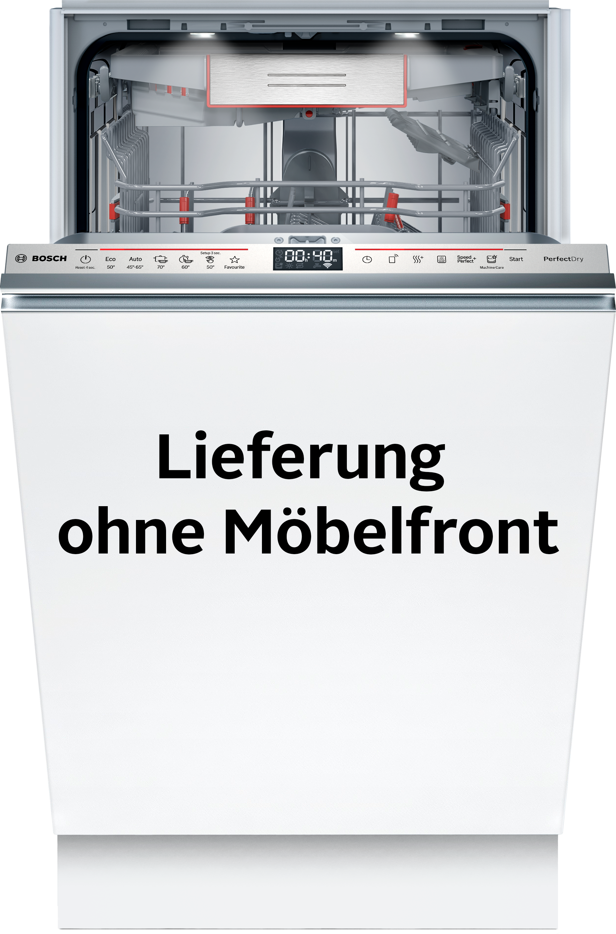 BOSCH vollintegrierbarer Geschirrspüler "SPV6ZMX17E", Energieeffizienz: C (A-G), weiß, B:44,8cm H:81,5cm T:55cm, Geschirrspüler