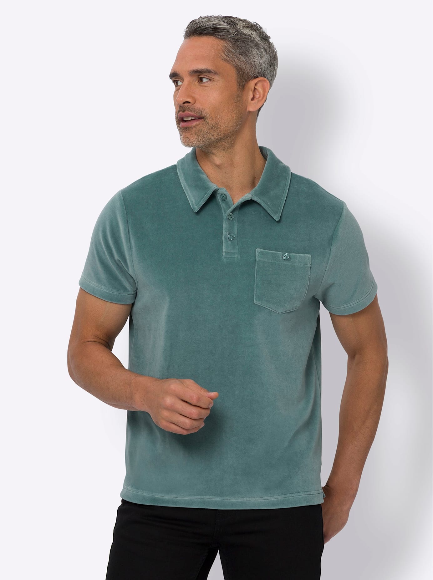Classic Langarmshirt "Kurzarm-Poloshirt", (1 tlg.) günstig online kaufen