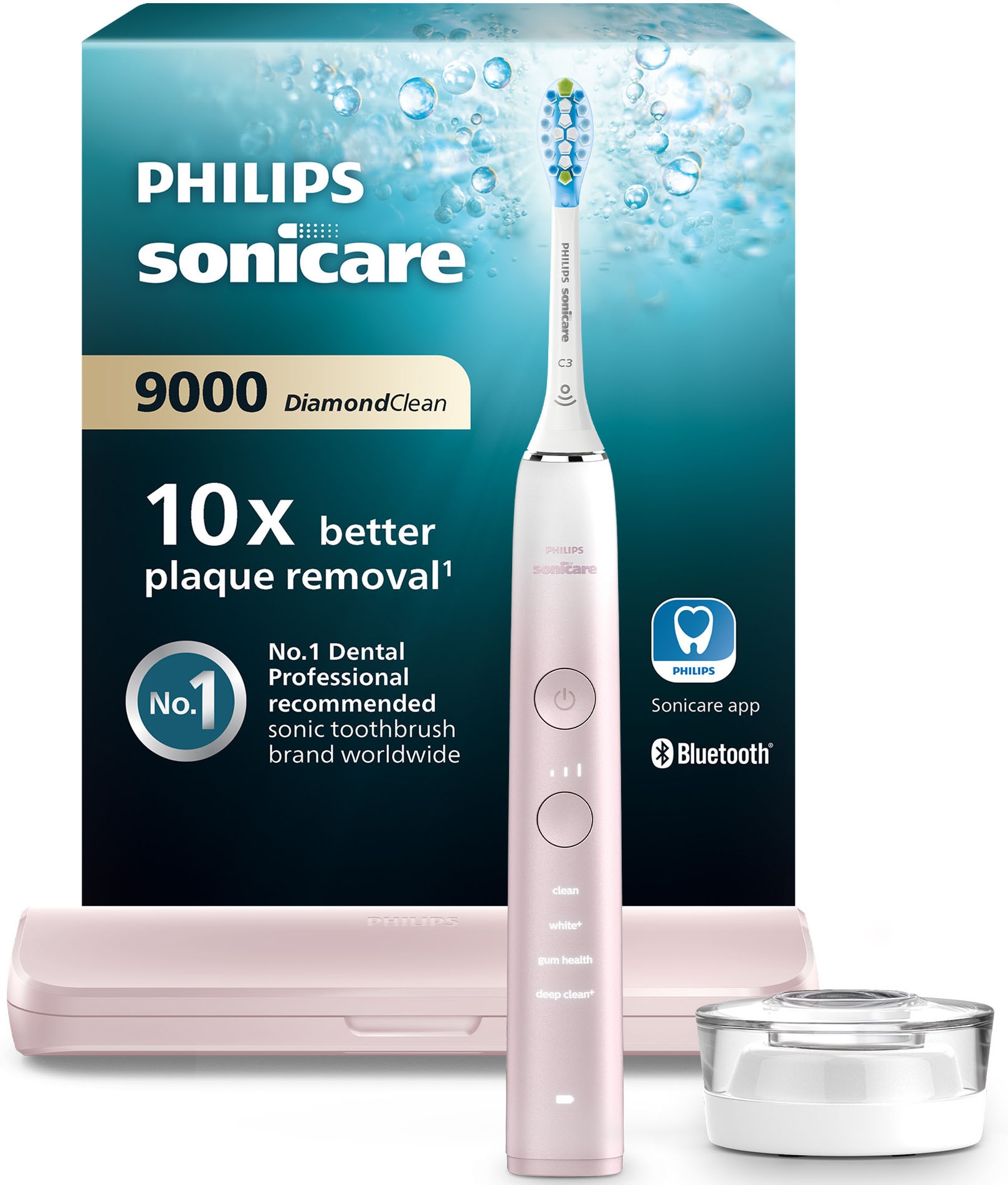 Philips Sonicare Rosa Elektrische Zahnbürste, Diamondclean 9000 Series - Bild 9
