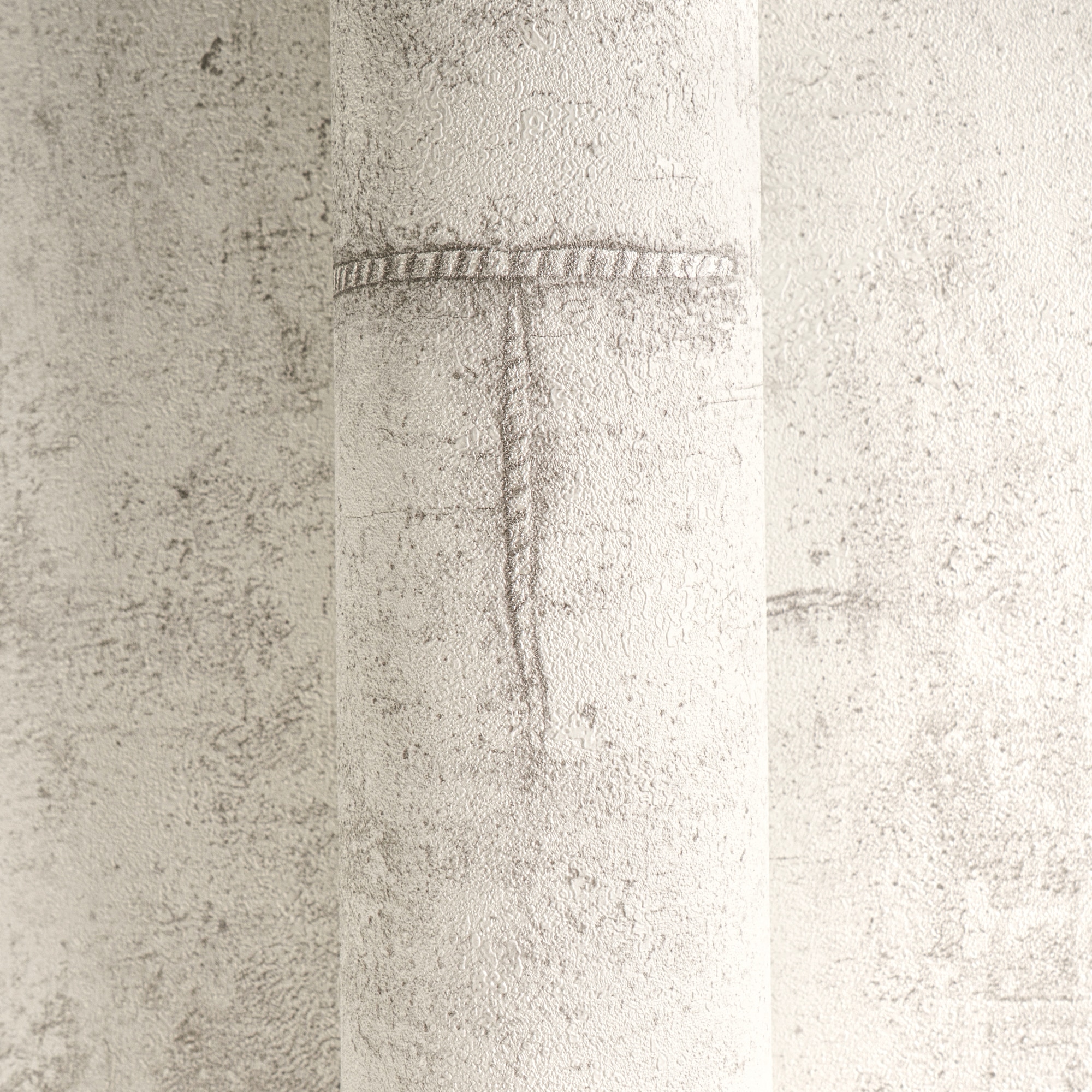 CosmoLiving by Cosmopolitan Vliestapete »Graphite Groove-Edge Betonoptiktapete« matt strukturiert Betonoptik mit modernem Industrial-Charme