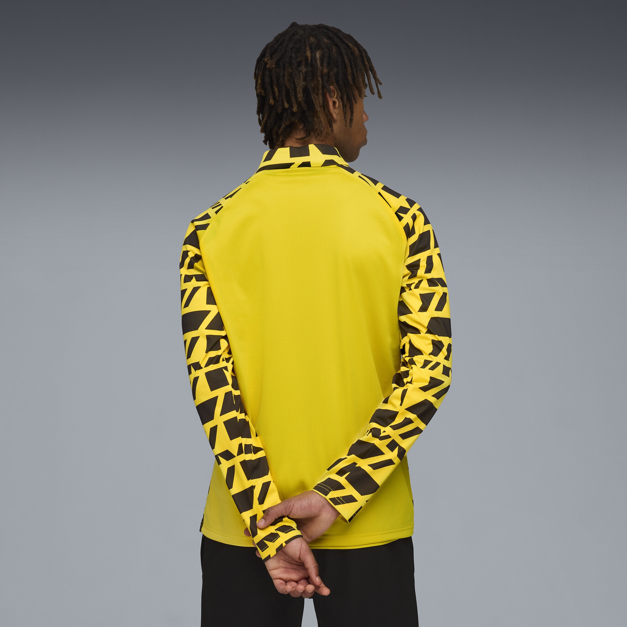 PUMA T-Shirt »Borussia Dortmund Aufwärmoberteil mit viertellangem«