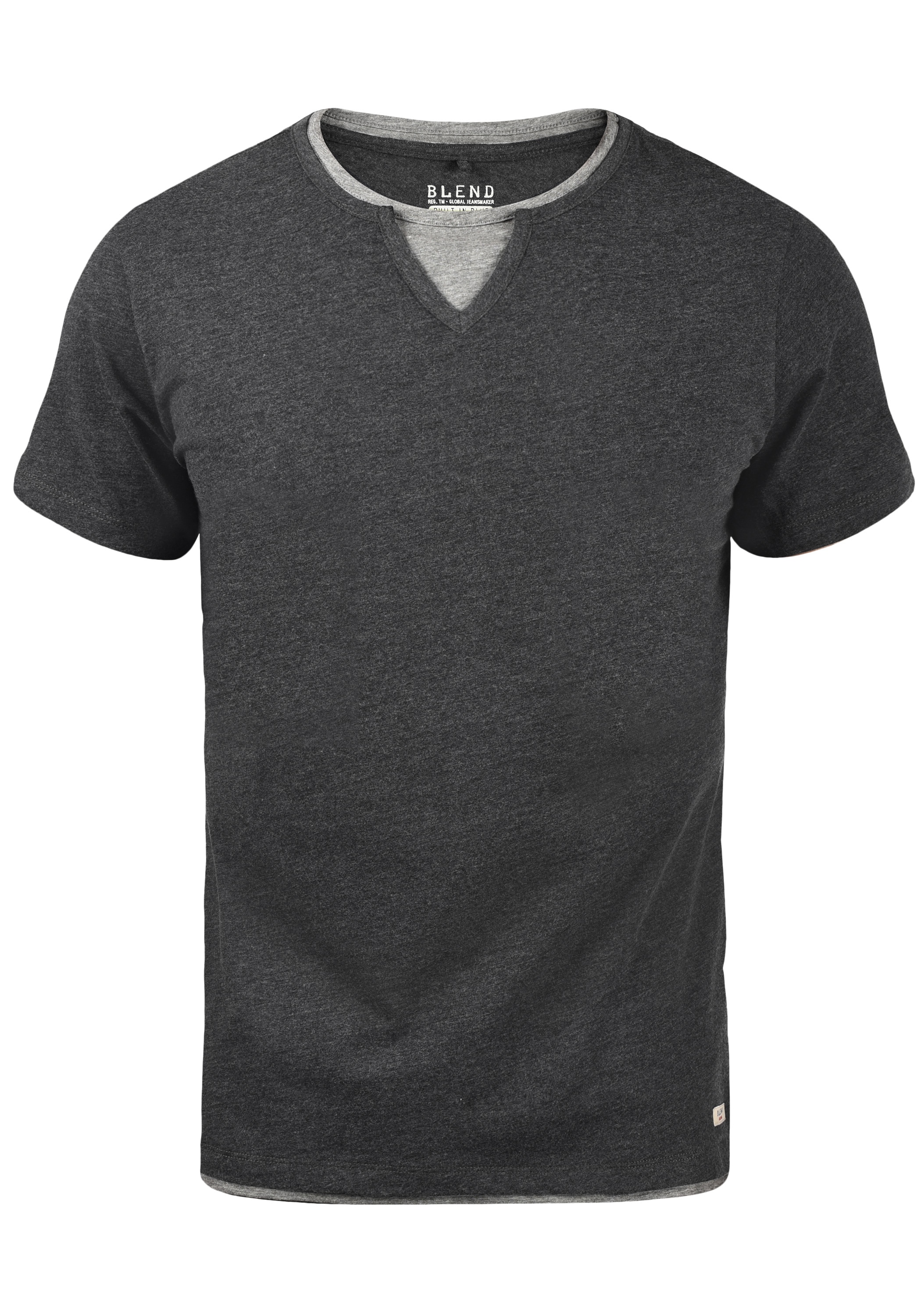 Blend T-Shirt "BHLeonis", T-Shirt in Double-Layer-Optik günstig online kaufen