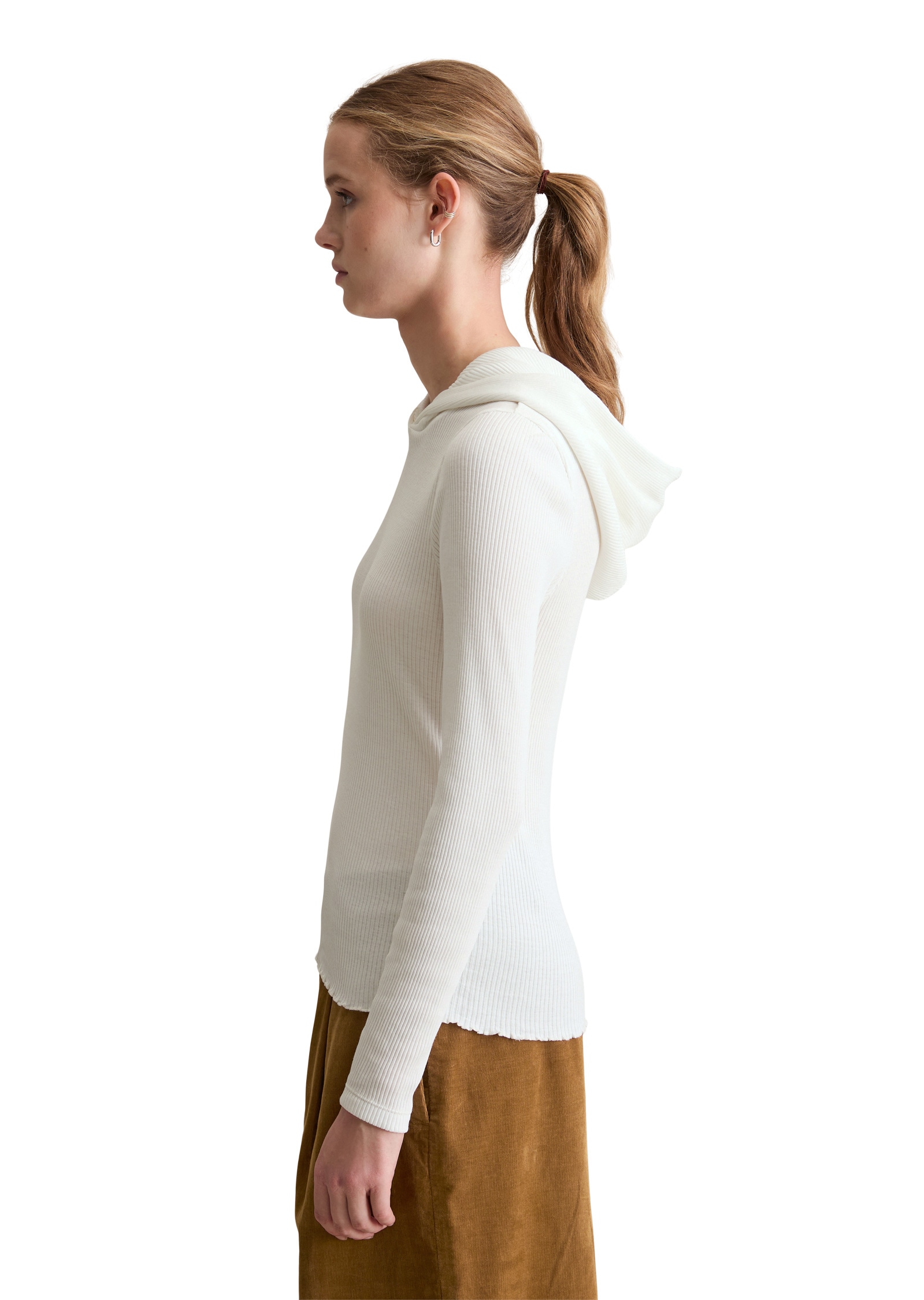 Marc O'Polo DENIM Langarmshirt »aus softem Rippjersey«