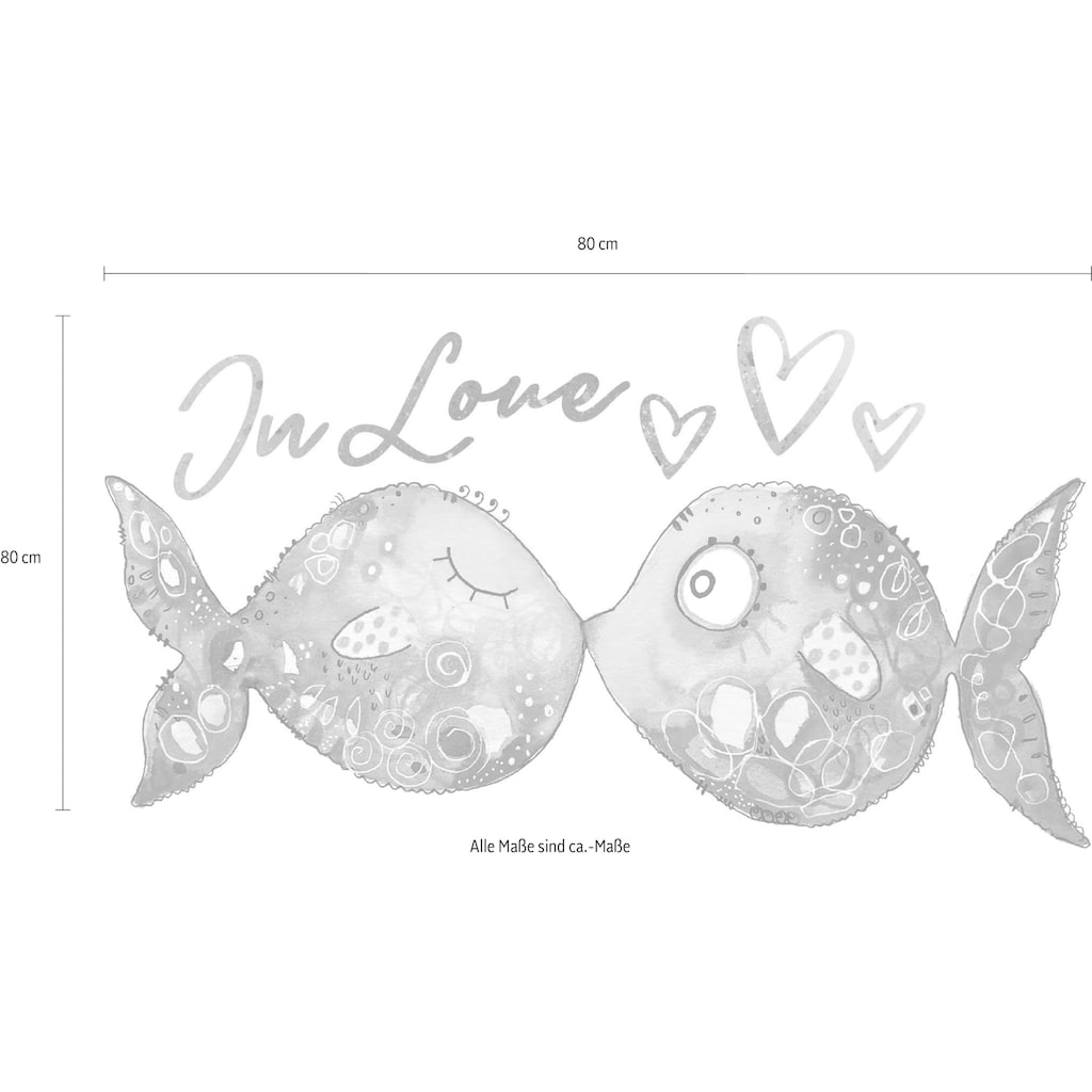 Wall-Art Wandtattoo »Verliebte Fische«, selbstklebend, entfernbar