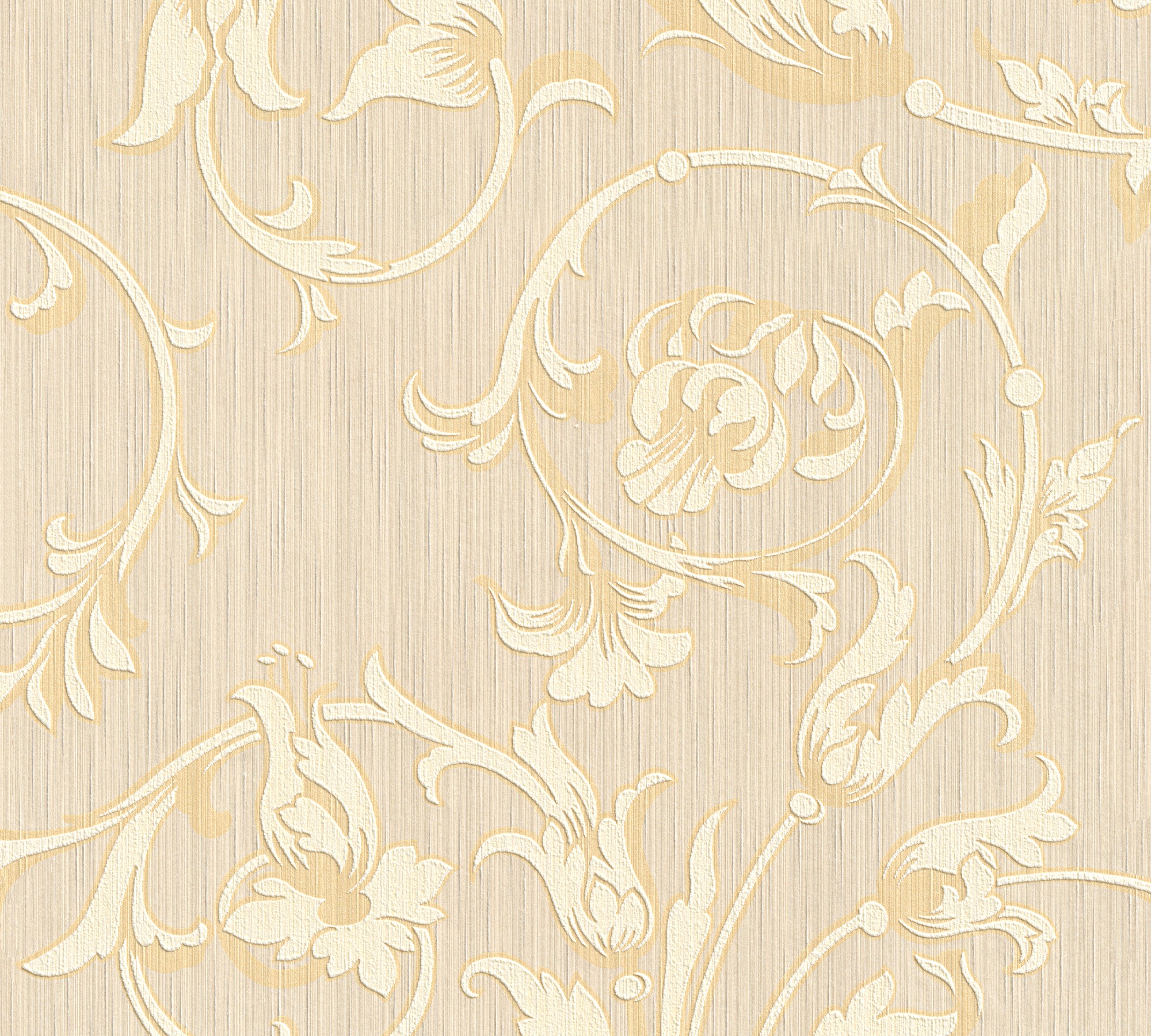 Architects Paper Textiltapete "Tessuto" Barock Floral Gemustert Samtig Blumen-Tapete Floral Tapeten Wohnzimmer Schlafzimmer Küche Flur Design