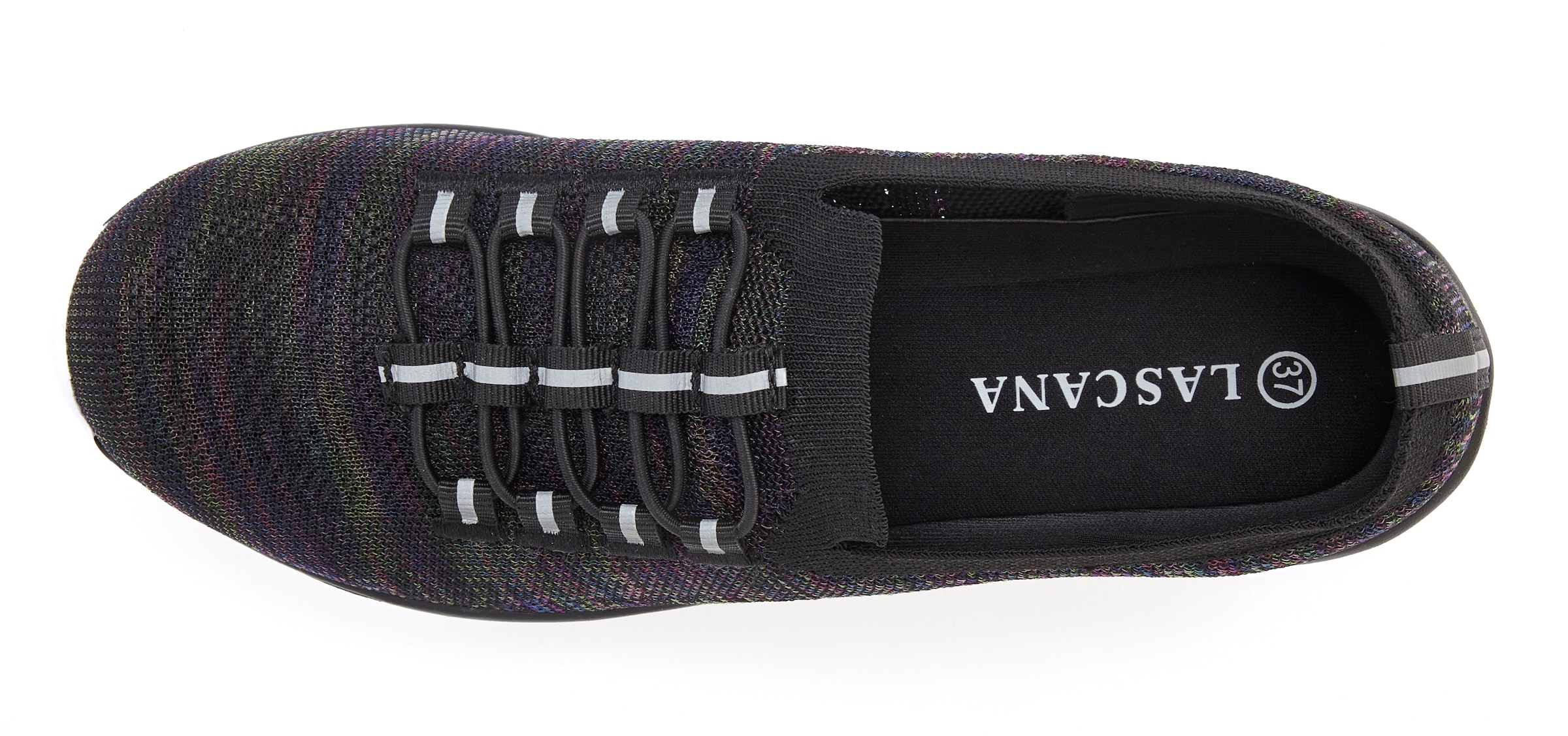 LASCANA Sneaker, Slipper, Halbschuh, zum Reinschlüpfen, leichtes Meshmaterial VEGAN