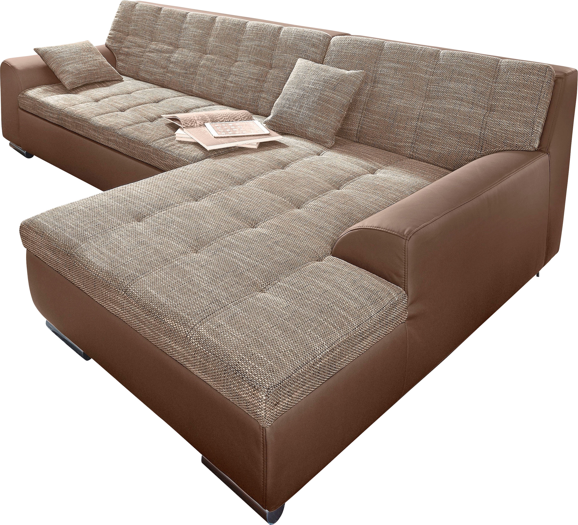 DOMO collection Ecksofa "Treviso viele Bezüge, auch in Cord, L-Form, B/T/H: günstig online kaufen