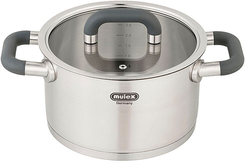 Mulex Kochtopf "LUGANO" Edelstahl 18/10 günstig online kaufen