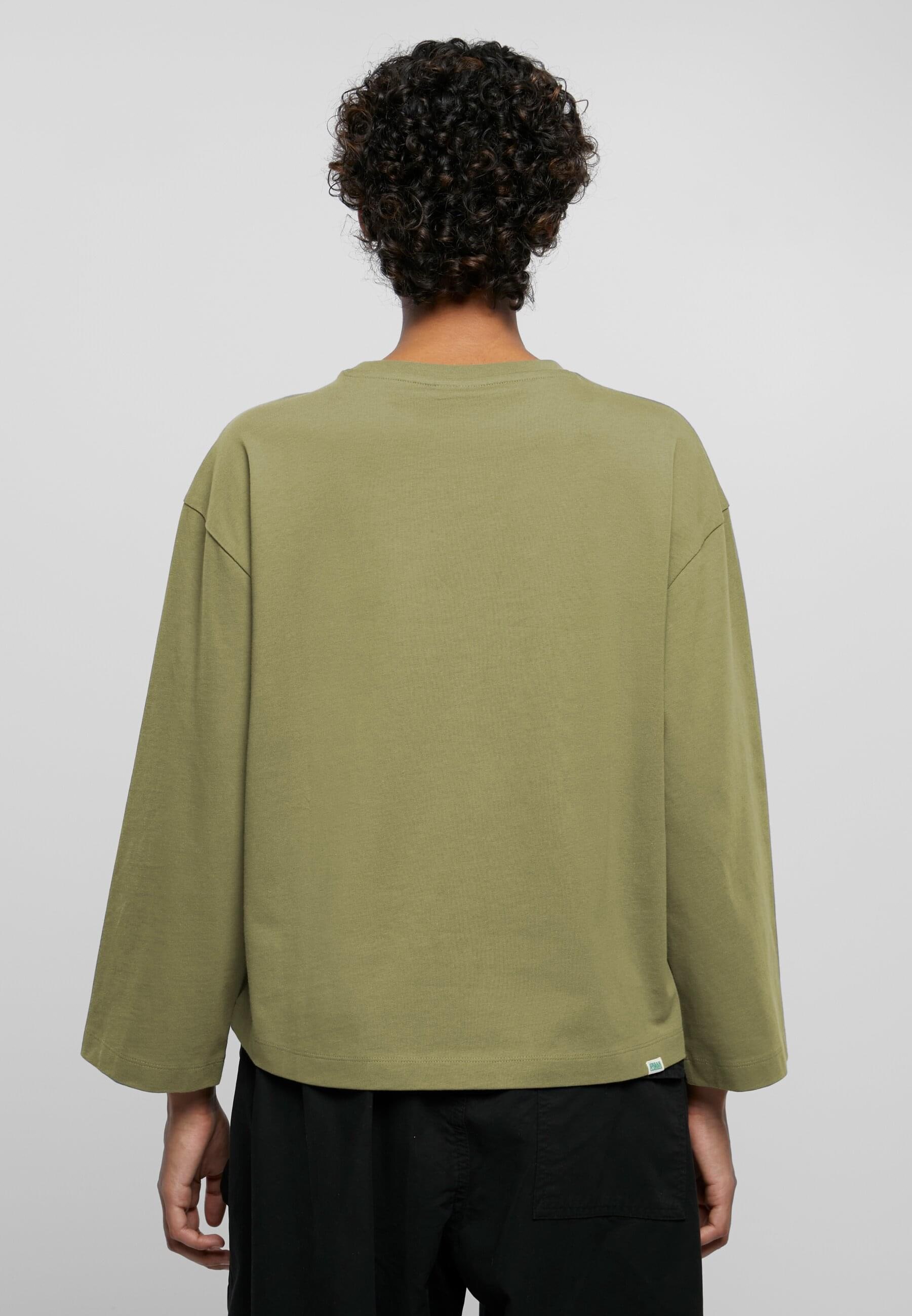 URBAN CLASSICS Longsleeve »Urban Classics Damen Ladies Organic Oversized Longsleeve« 1 Stk. tlg.