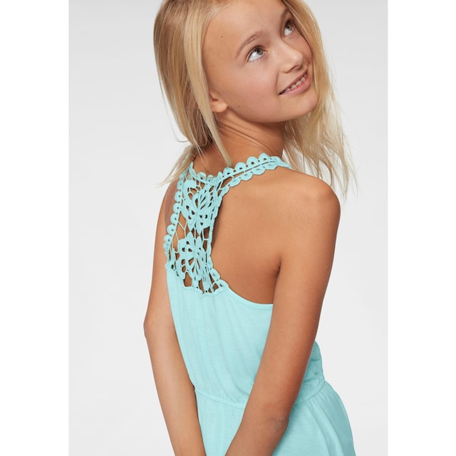 KIDSWORLD Jerseykleid »für Mädchen«, mit Spitzeneinsatz online kaufen | BAUR